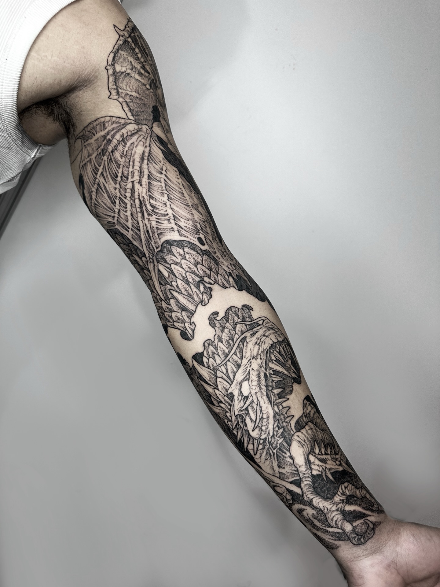 Tattoo by @panyvinoo — black_and_grey, realism