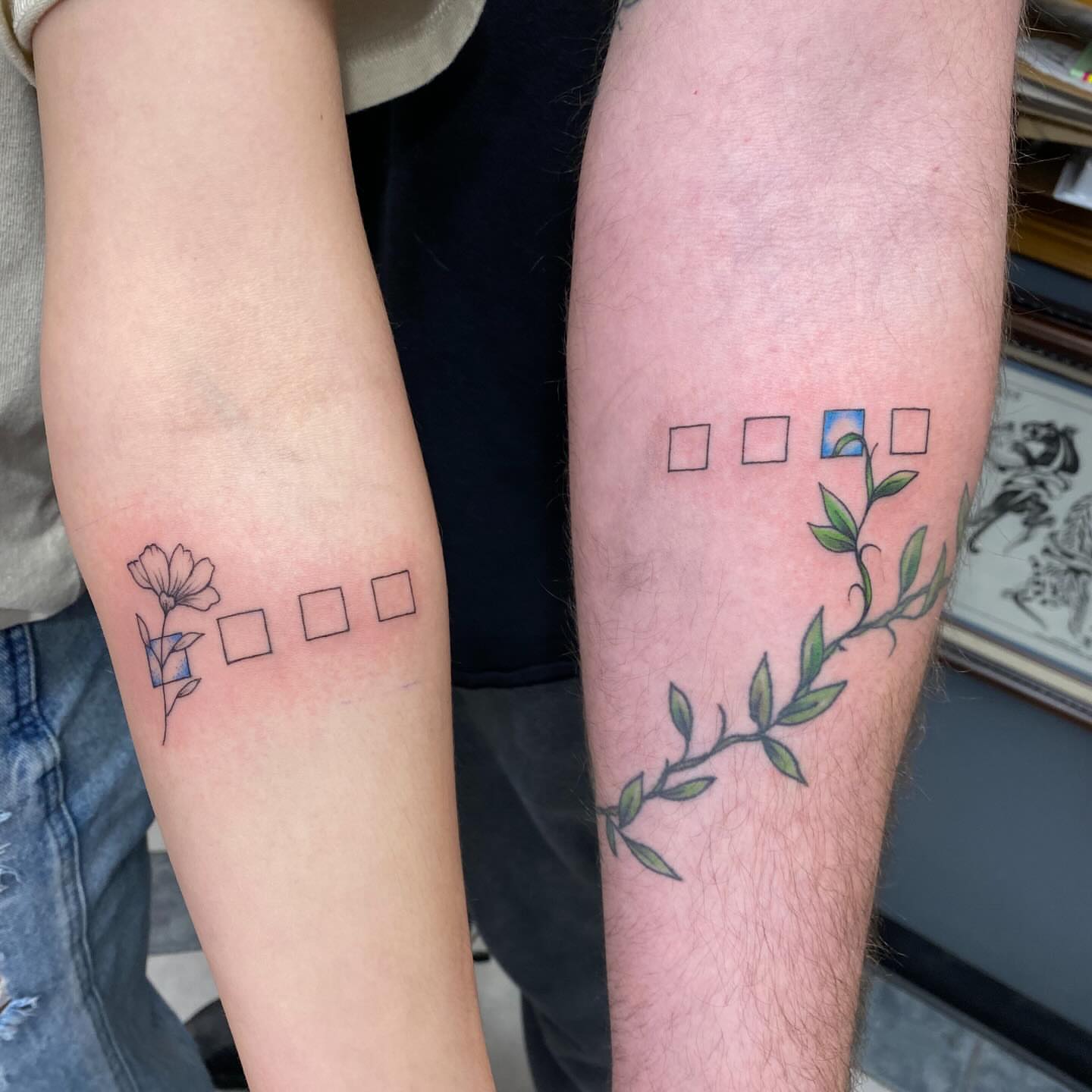 Tattoo by @sc0ttstattoos — geometric
