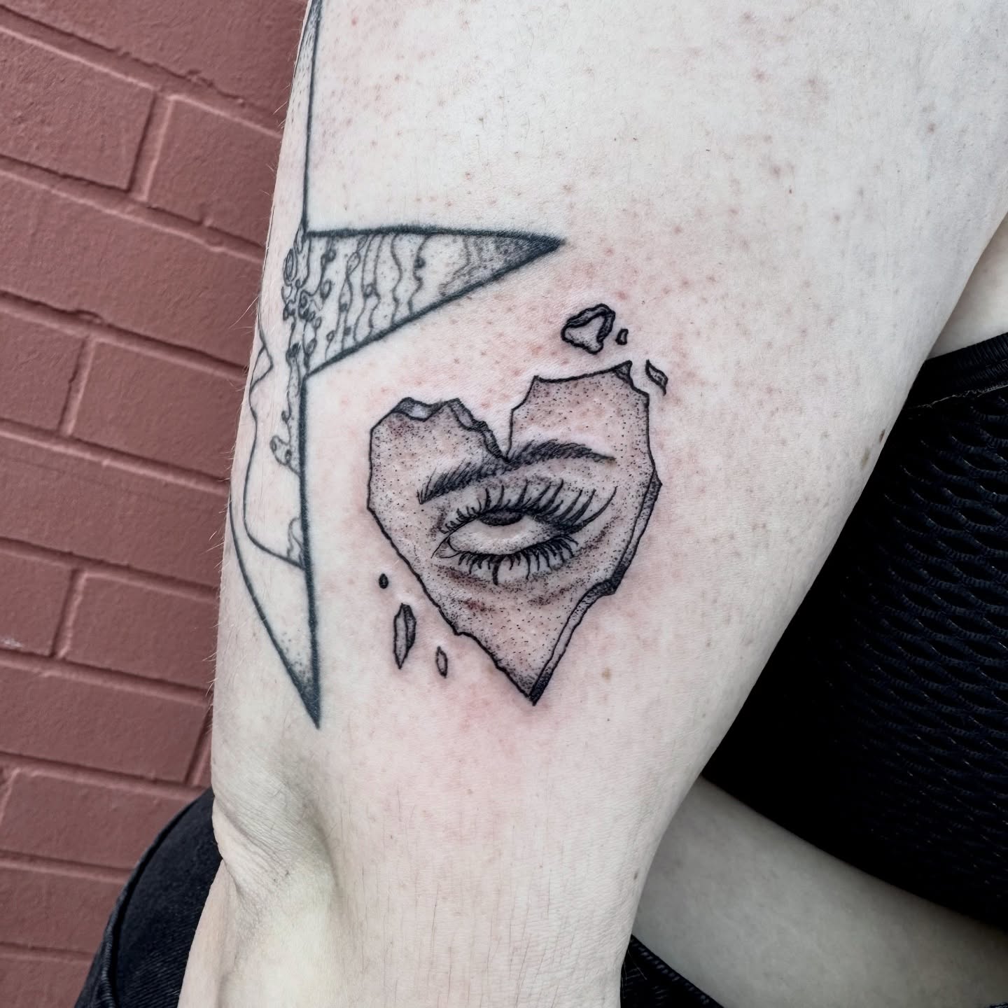 Tattoo by @nuclearhearttattoos — black_and_grey, realism