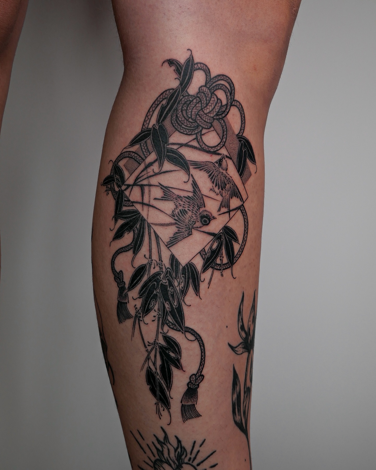 Tattoo by @nuga_ttt — black_and_grey, geometric