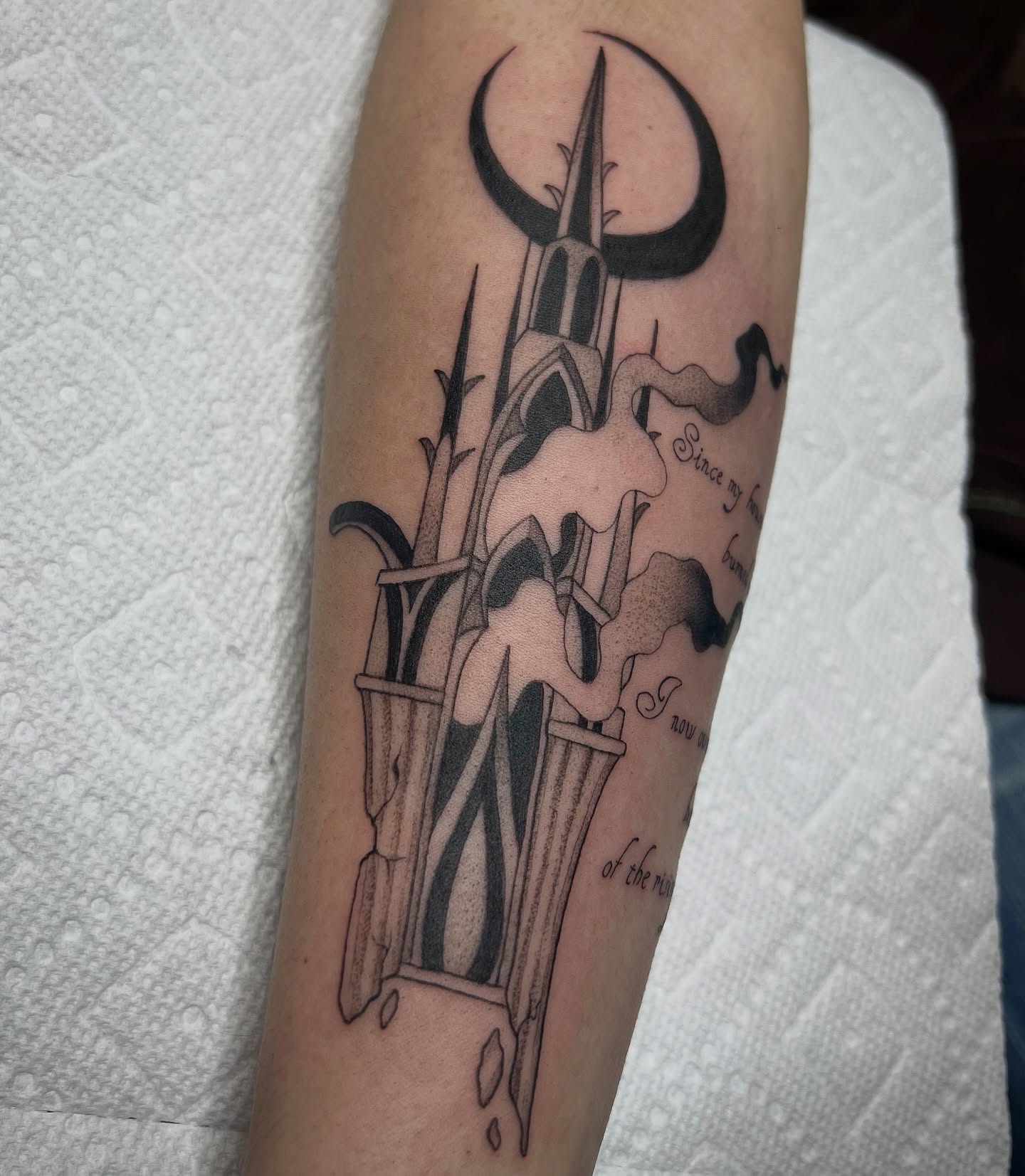 Tattoo by @hollytattoos__ — black_and_grey