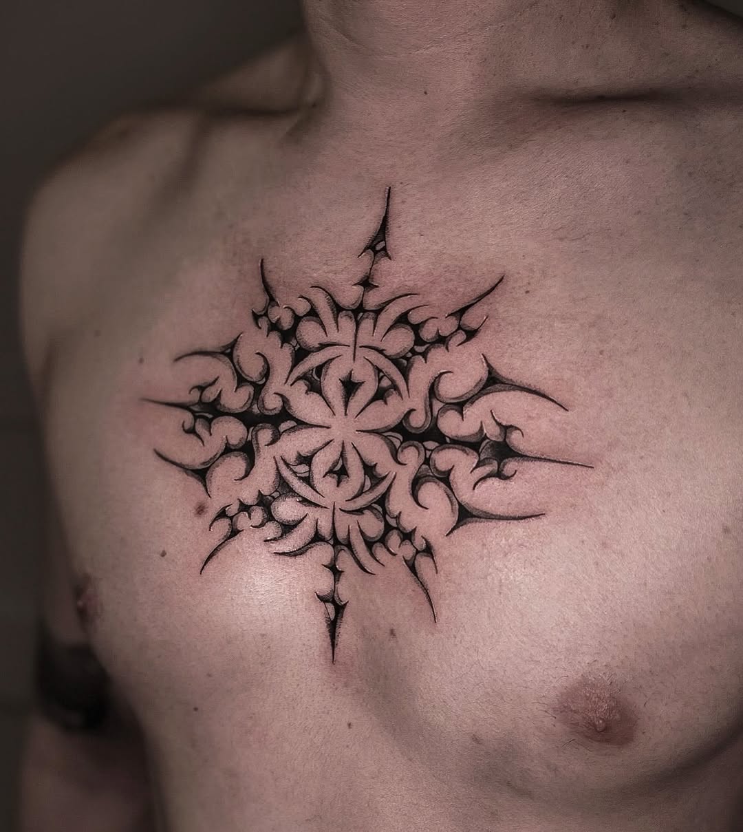 Tattoo by @naviiart โ blackwork, ornamental
