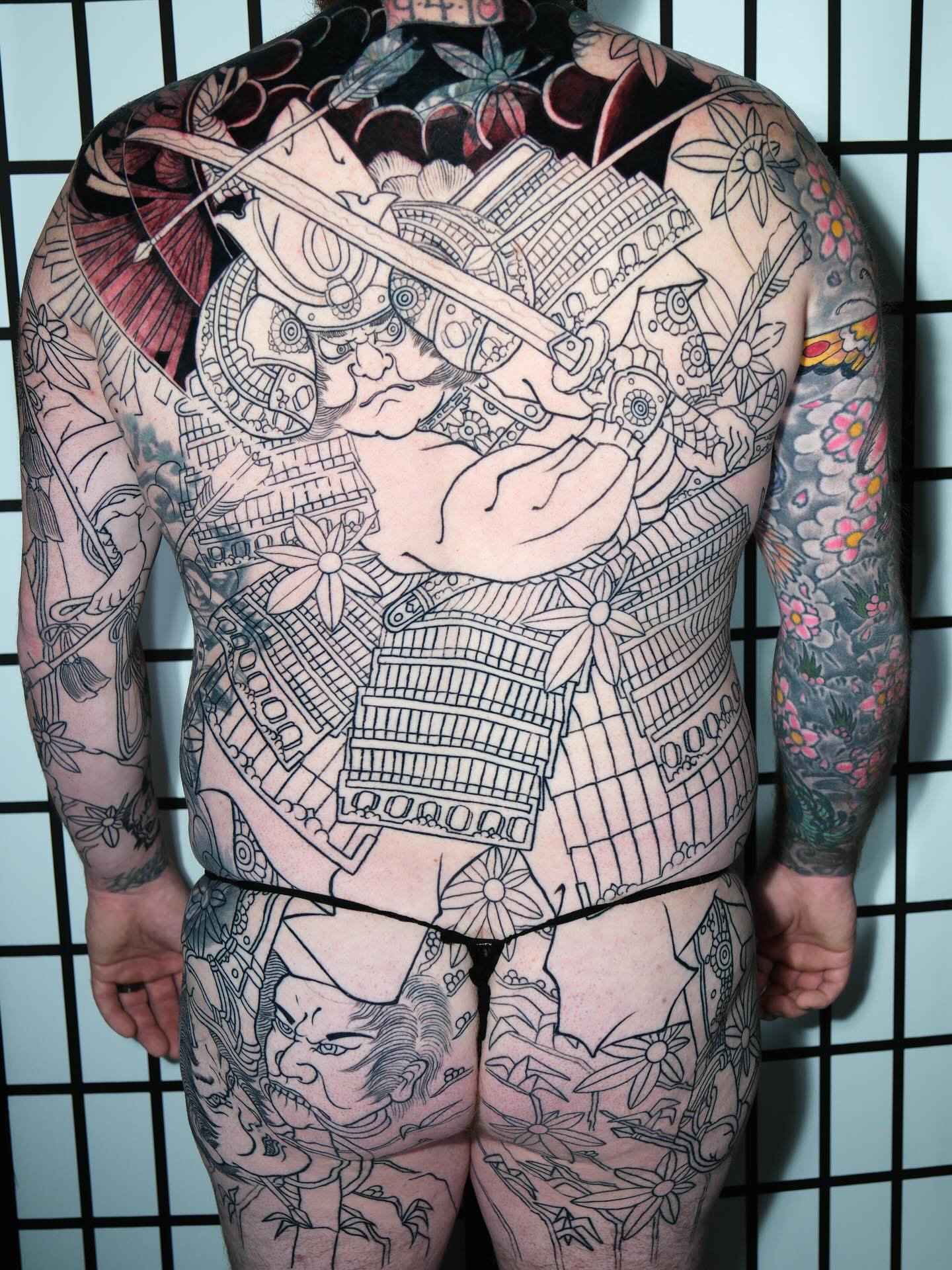 Tattoo by @cdragontattoo — japanese_irezumi, black_and_grey