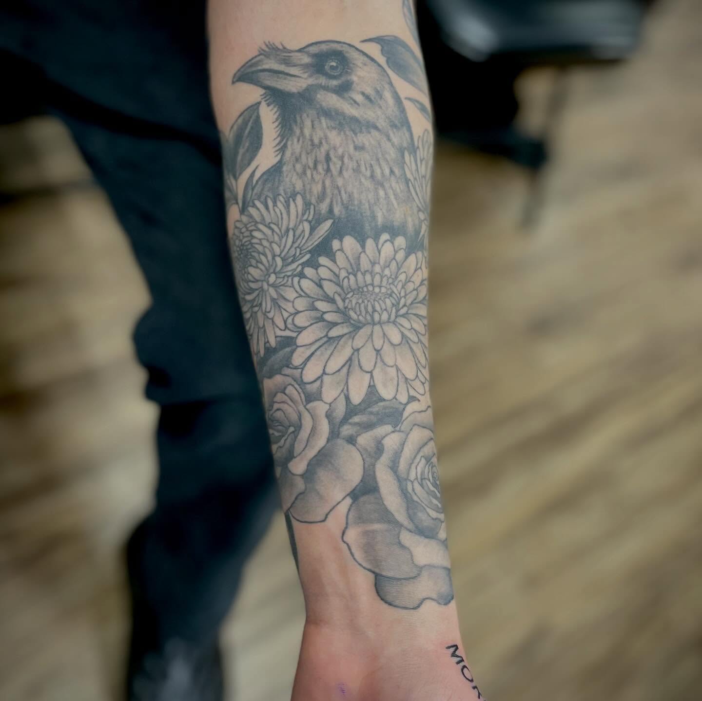 Tattoo by @jessalther — black_and_grey, realism