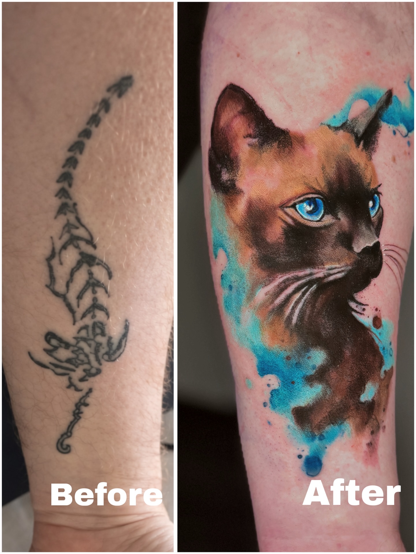 Tattoo by @hunminji — watercolor, realism