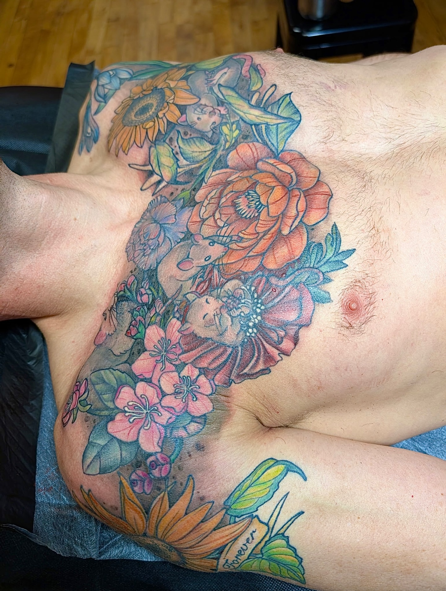 Tattoo by @crybabygoblin666 โ new_school, dotwork