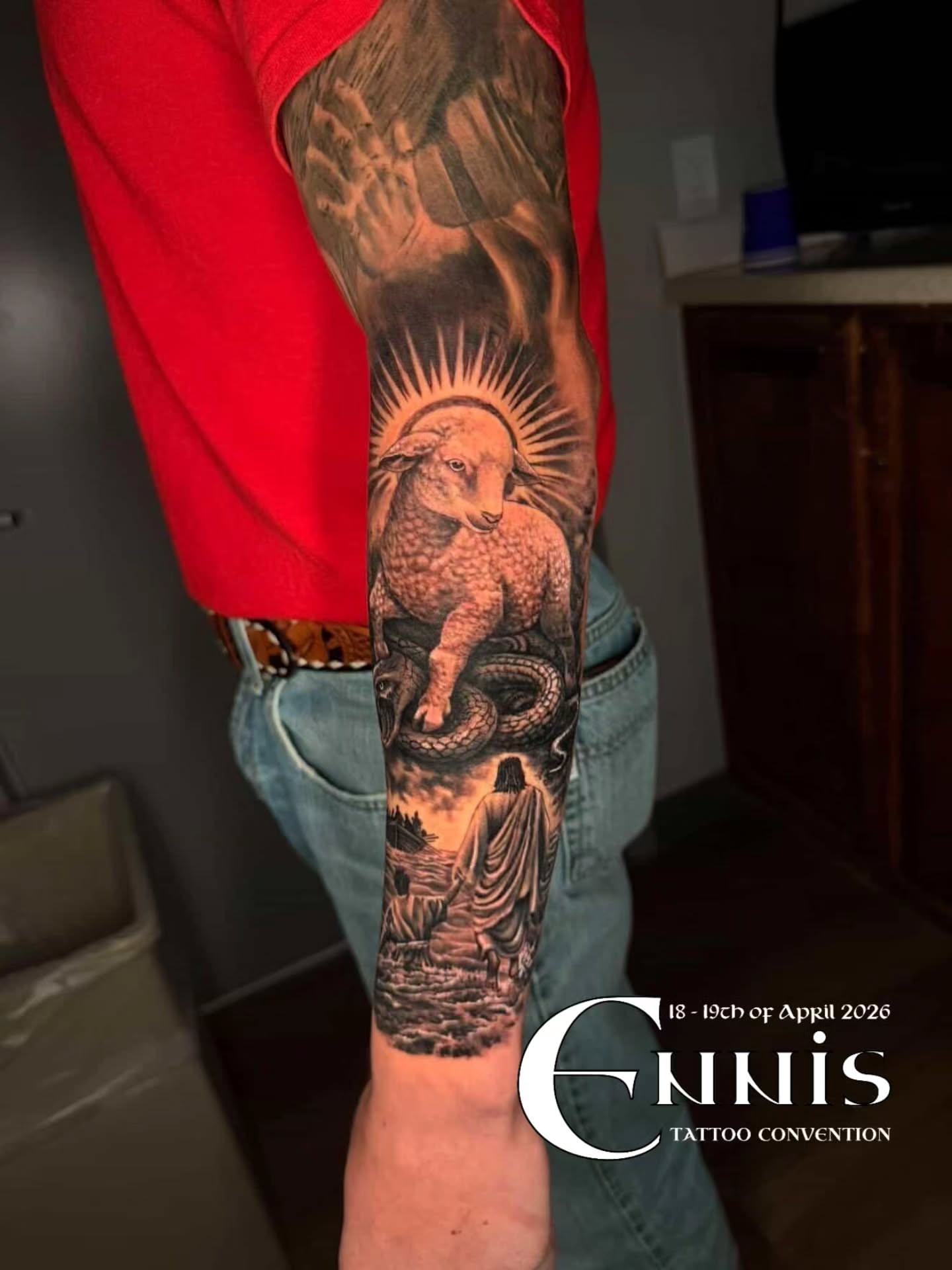 Tattoo by @bornrebel_tattoos — realism, black_and_grey