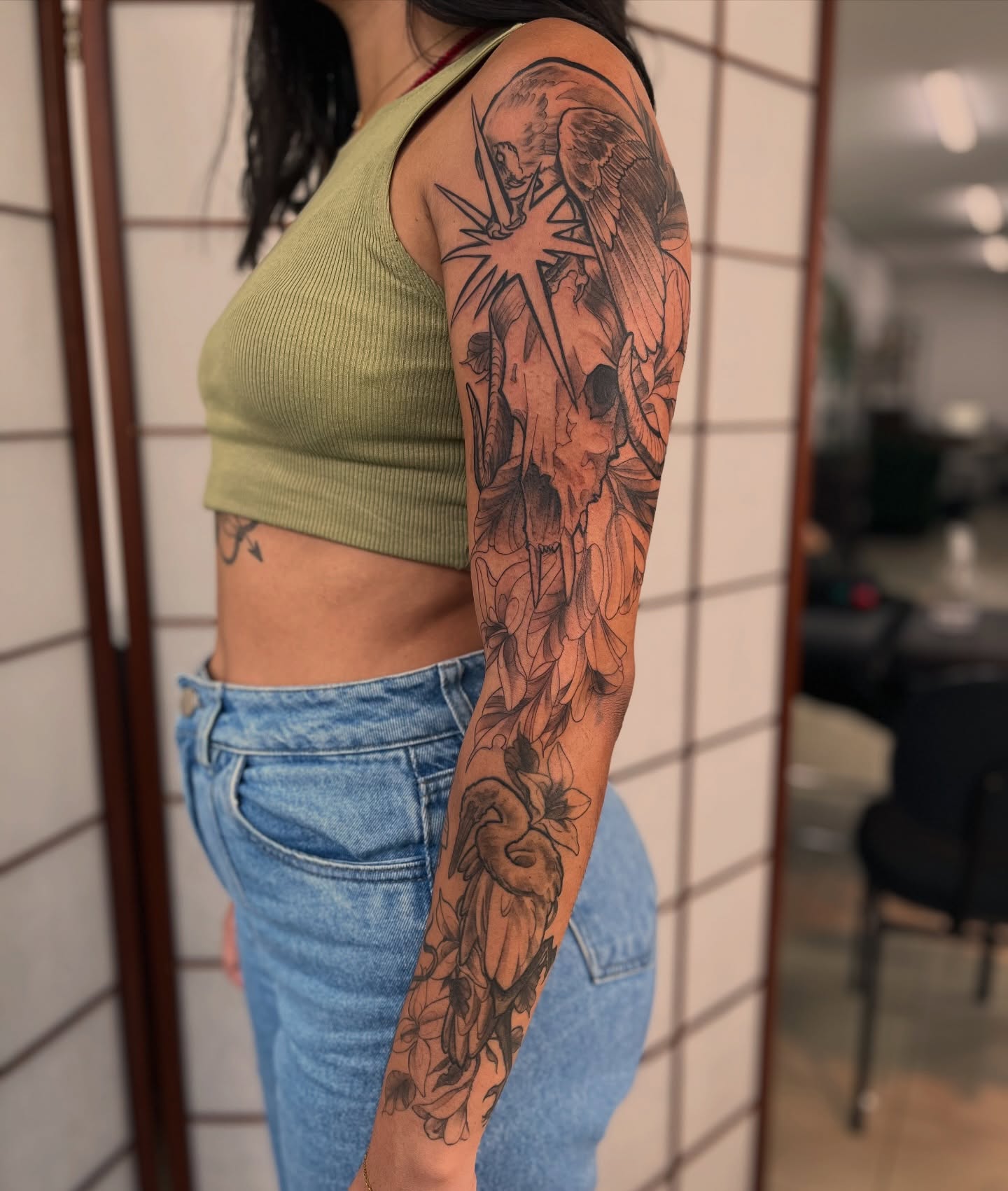 Tattoo by @eudipaula — black_and_grey