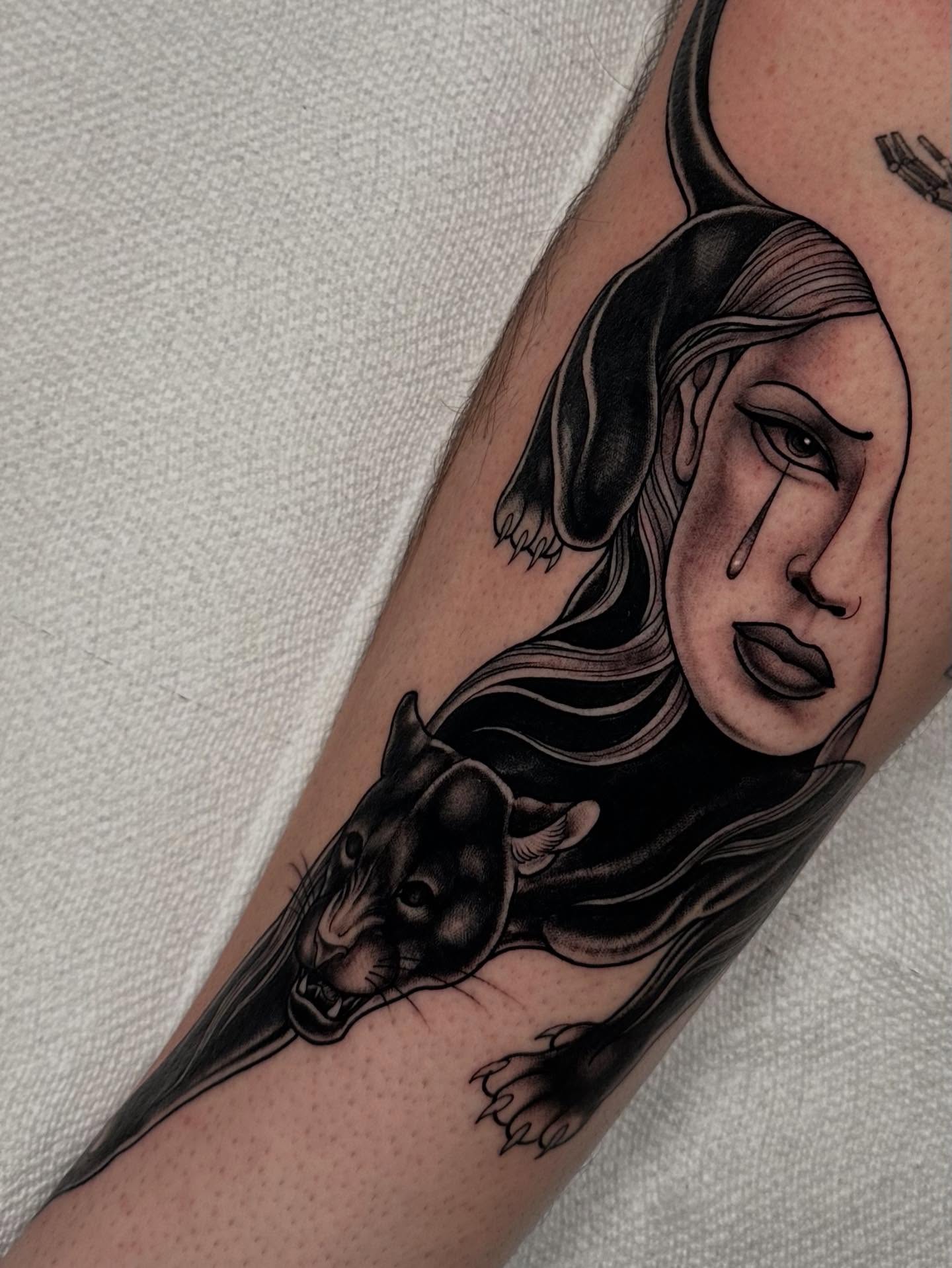 Tattoo by @henrytattoos — black_and_grey, realism