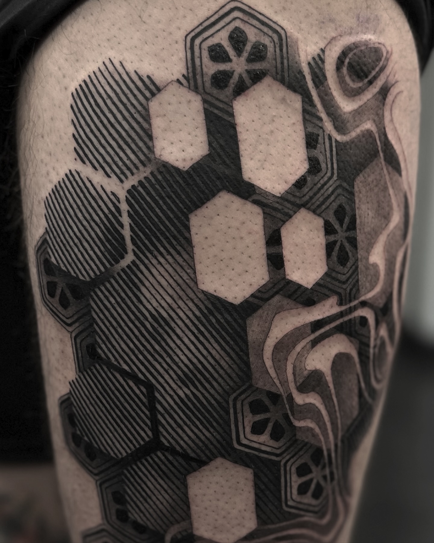 Tattoo by @cassadybell — geometric