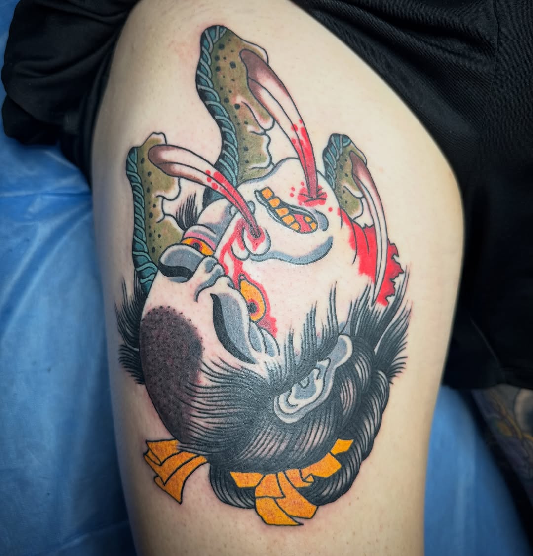 Tattoo by @_wooderson_ — japanese_irezumi, neo_traditional
