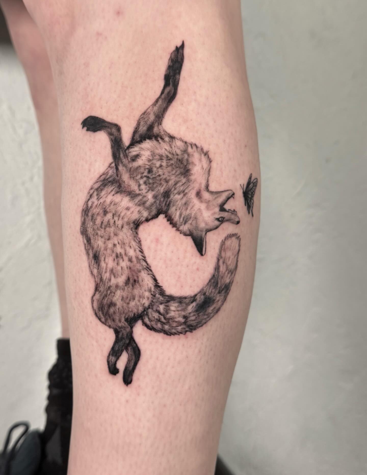 Tattoo by @rickyttattoo — black_and_grey, realism