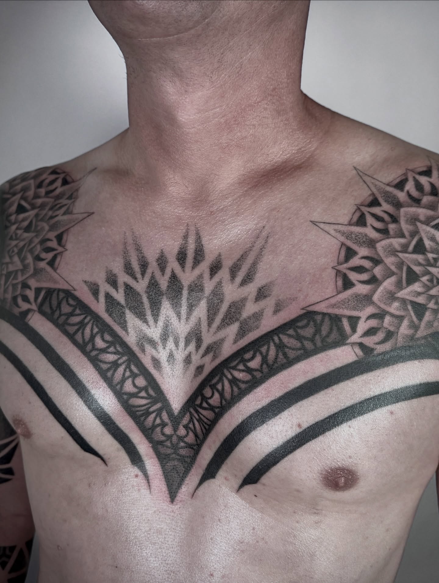 Tattoo by @ghostriverart — geometric, tribal