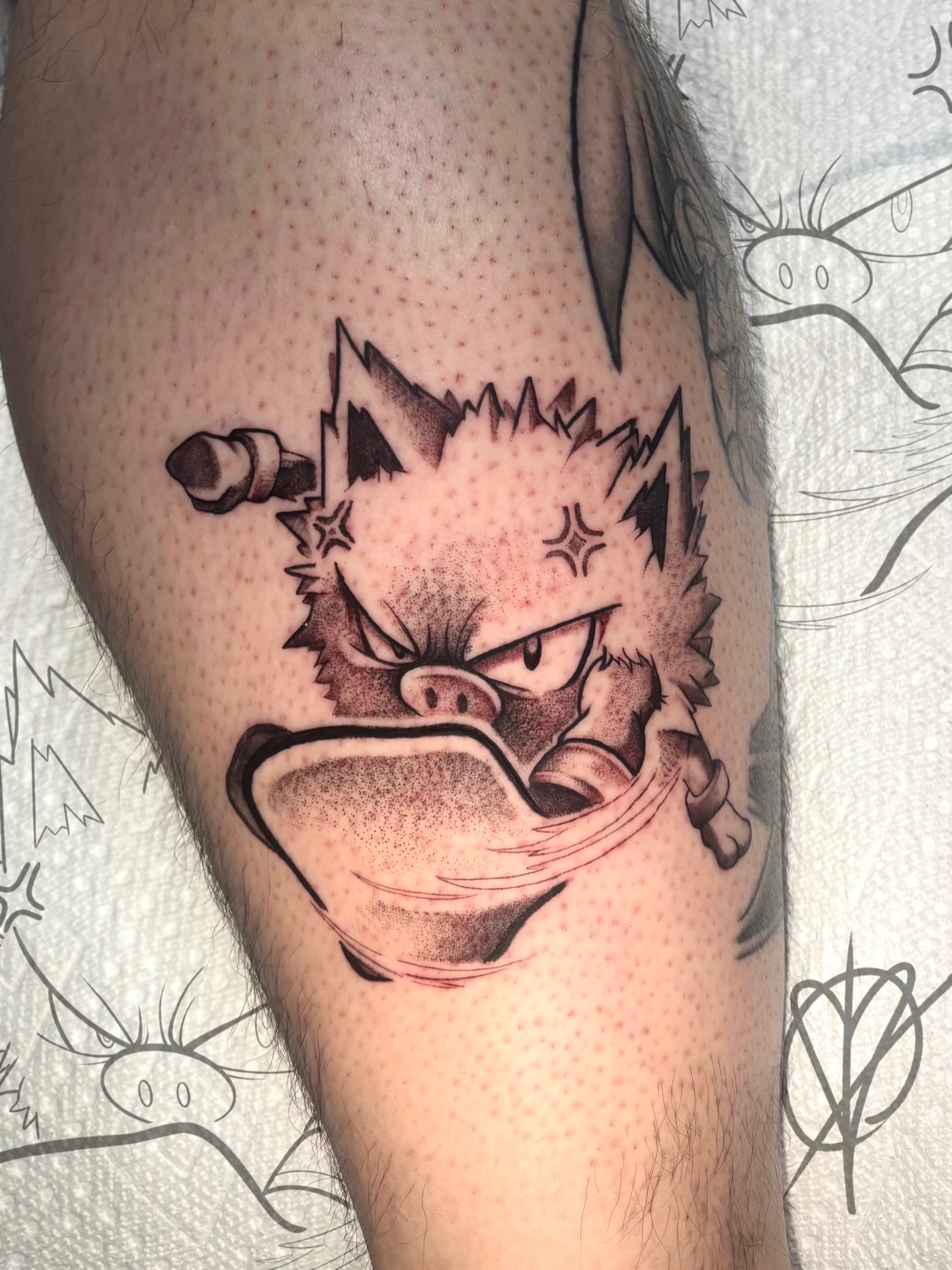 Tattoo by @owlliemoontattoo — dotwork