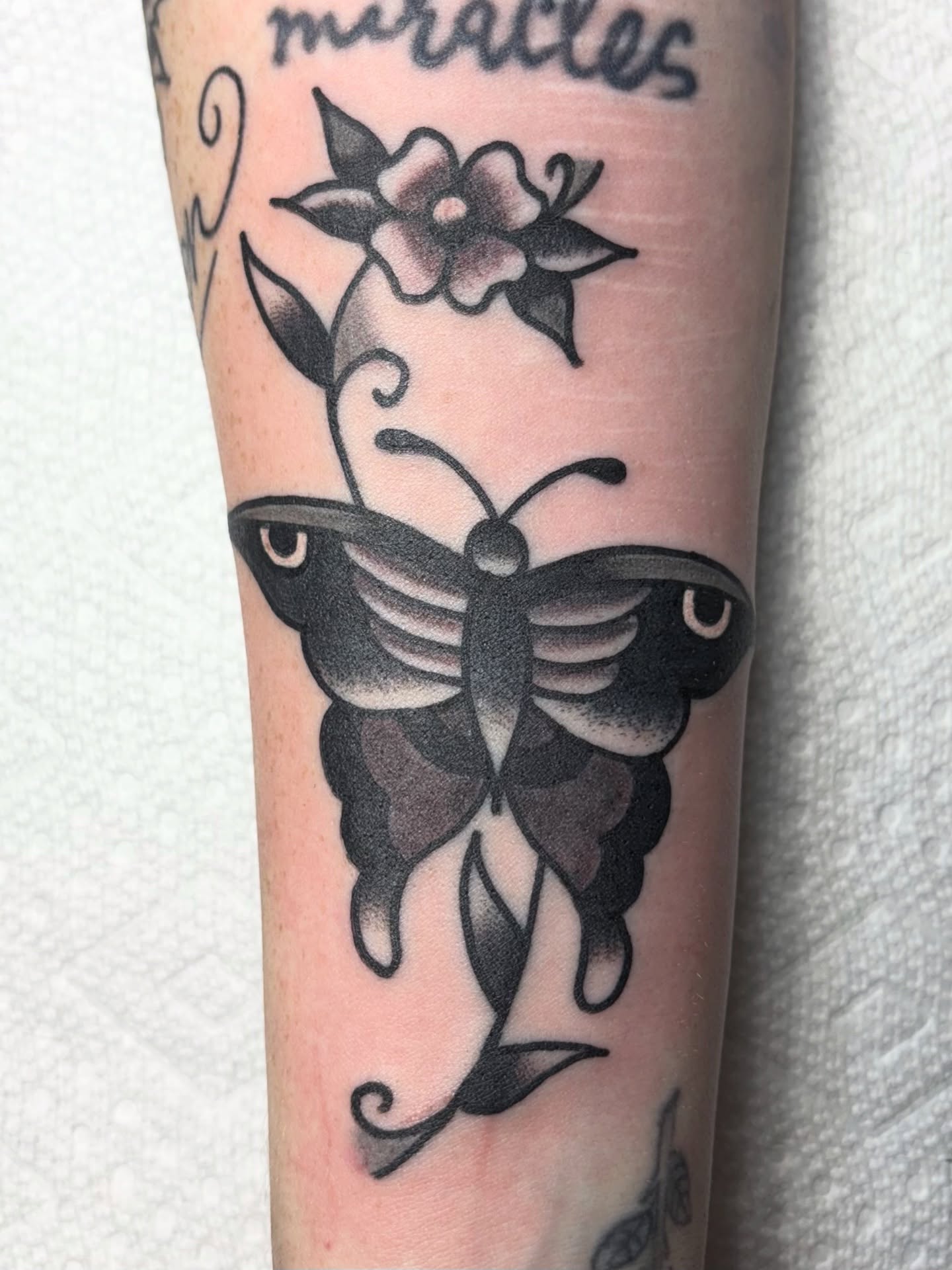Tattoo by @jaketat2herbert — american_traditional, black_and_grey
