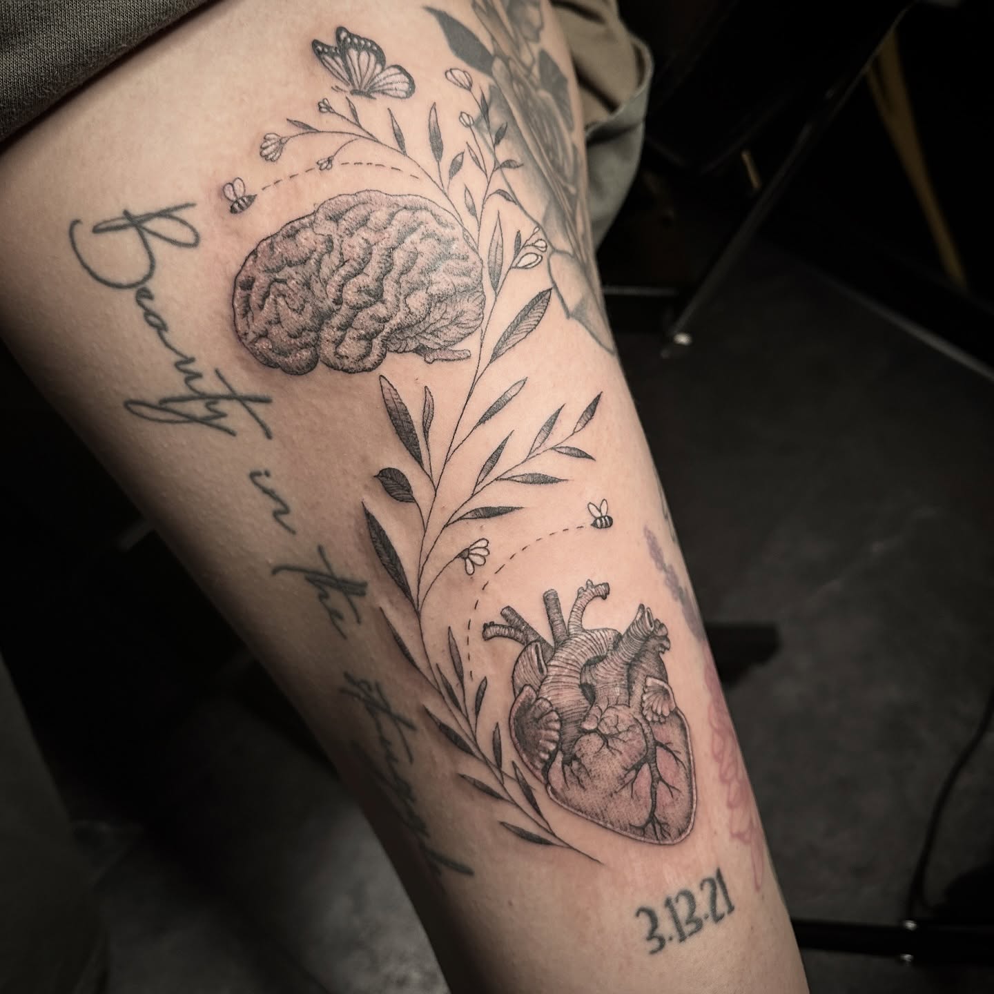 Tattoo by @auroura — black_and_grey, realism
