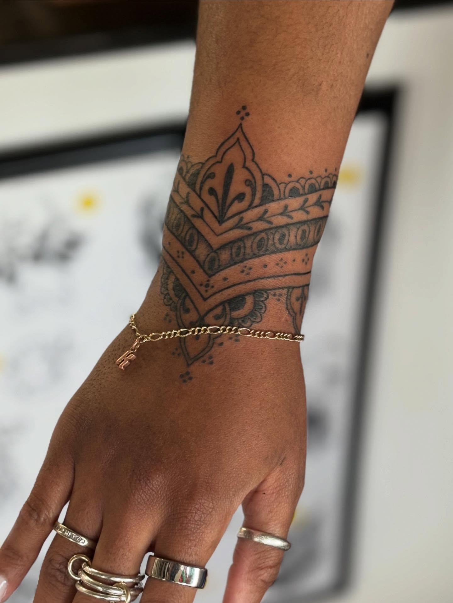 Mandala ornamental tattoo on the forearm by ✤ Ornamental Tattoo Artist ✤