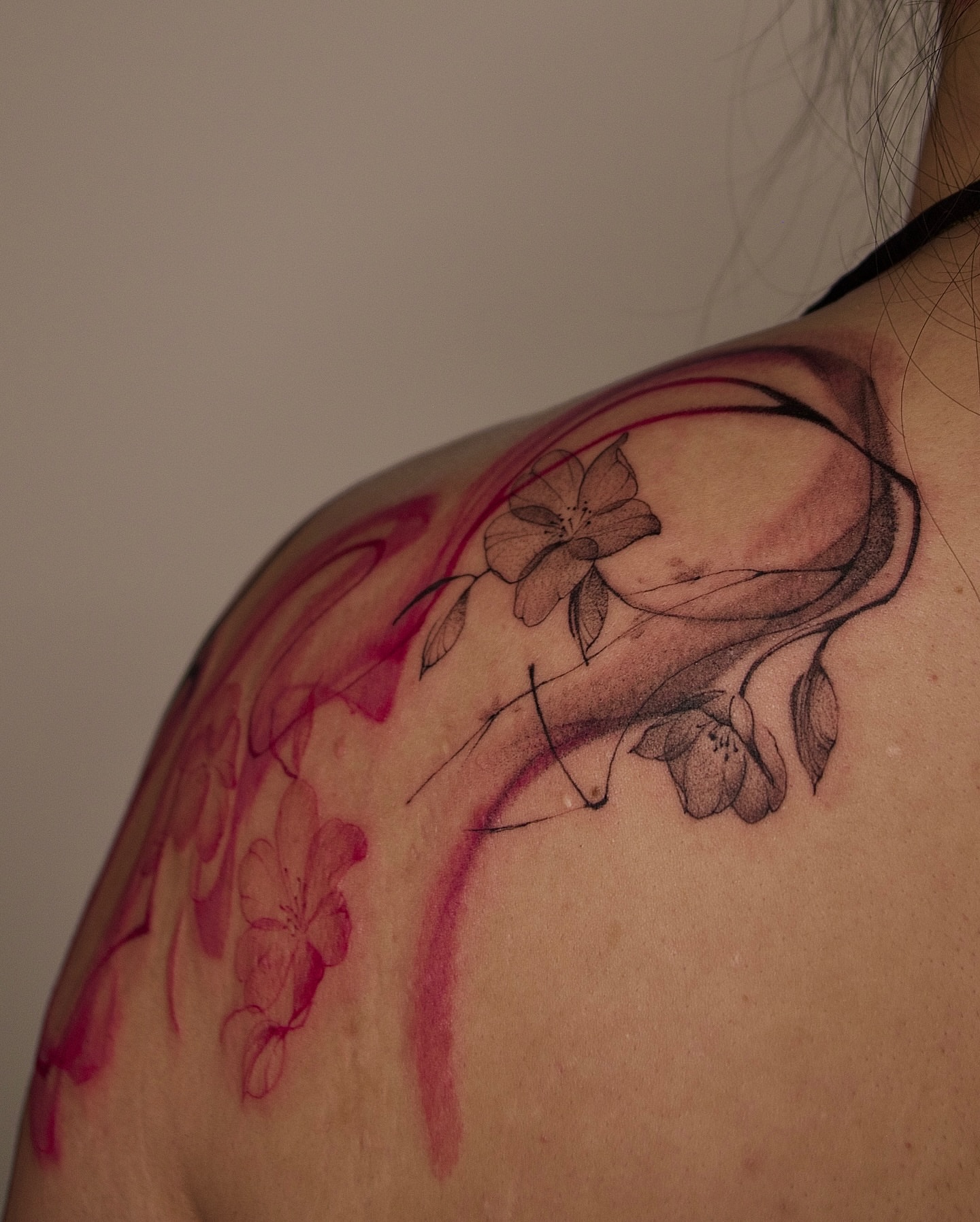Tattoo by @prncessofvietnam — black_and_grey