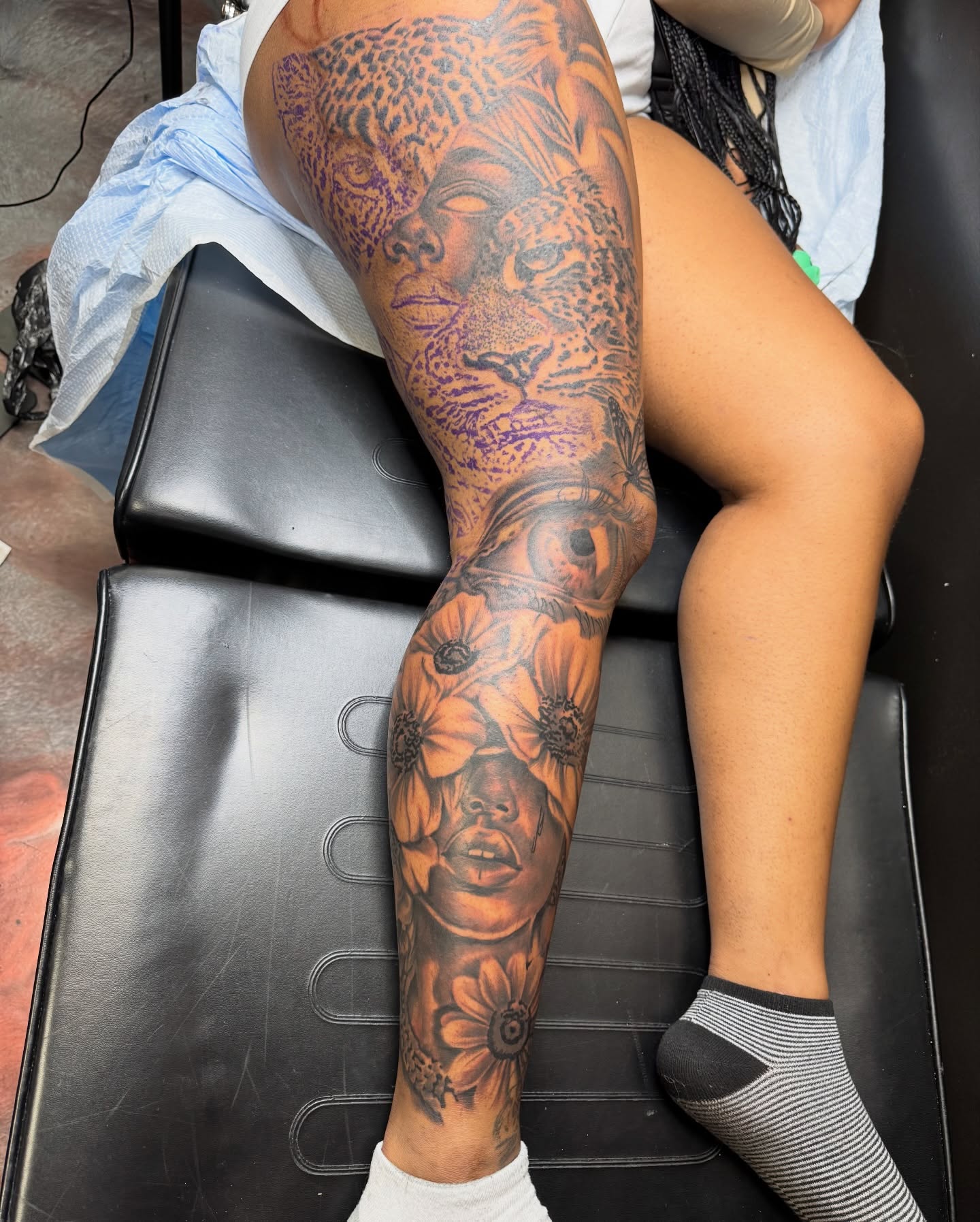 Tattoo by @focused_ink — realism, black_and_grey