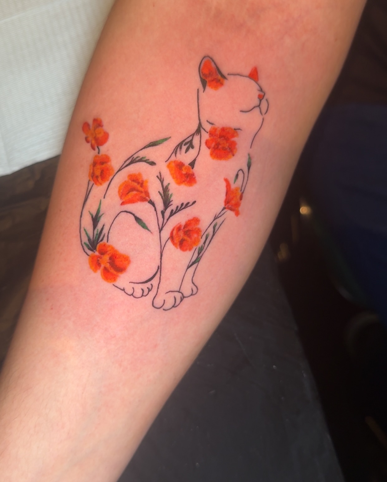 Tattoo by @focused_ink — fine_line, dotwork