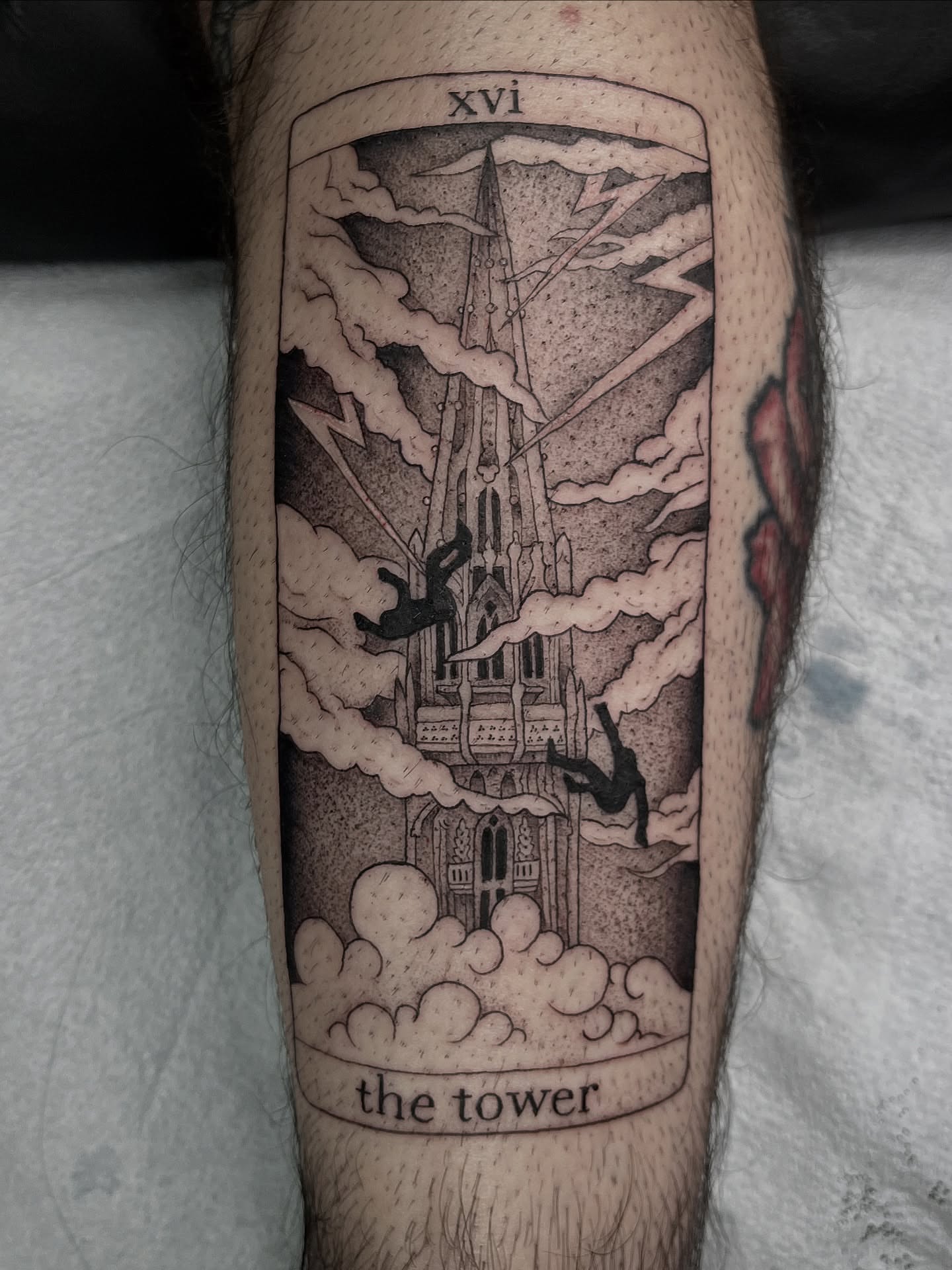 Tattoo by @fairyytaylzz — black_and_grey