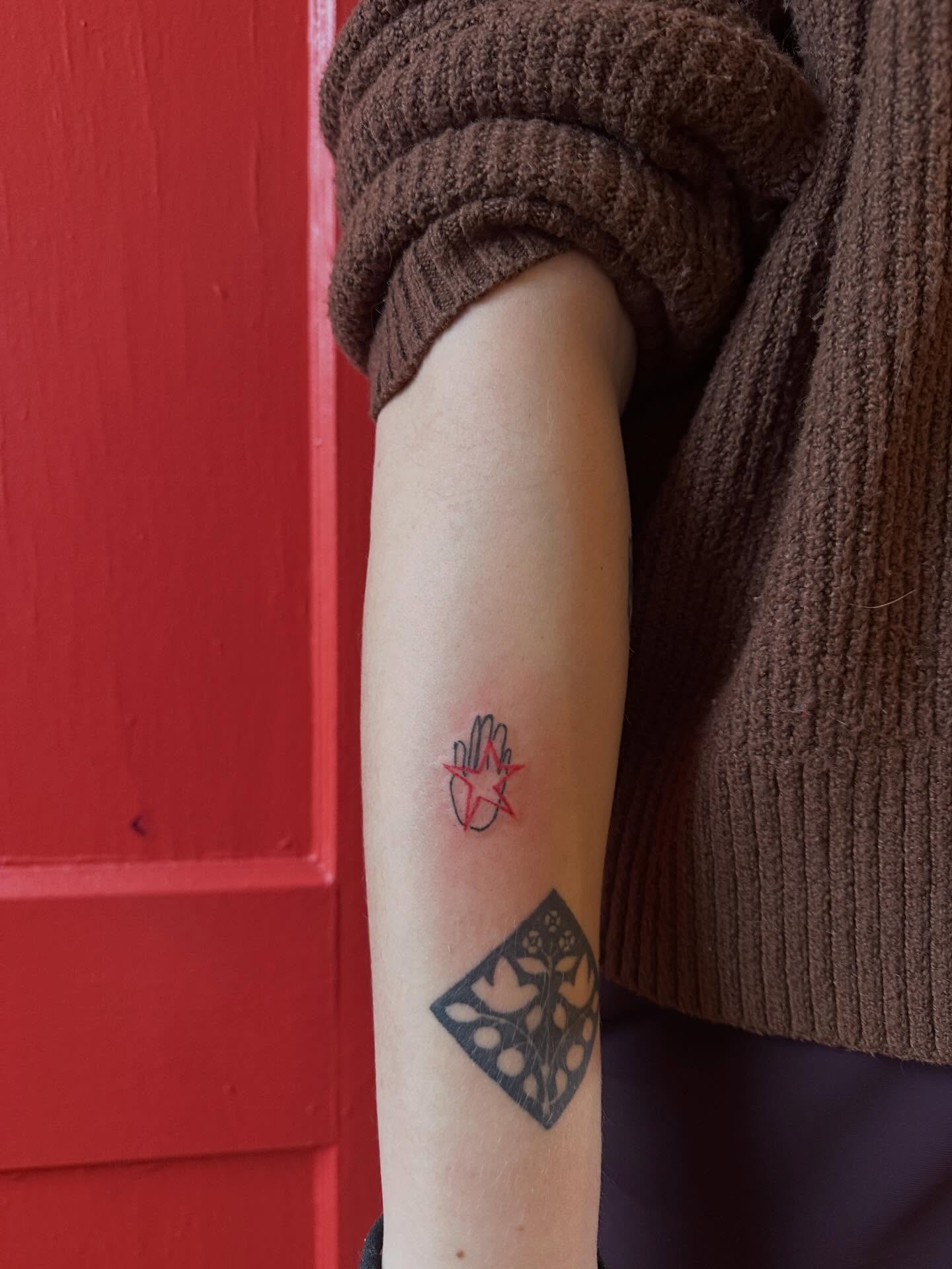 Tattoo by @coloredpencilgrl — geometric