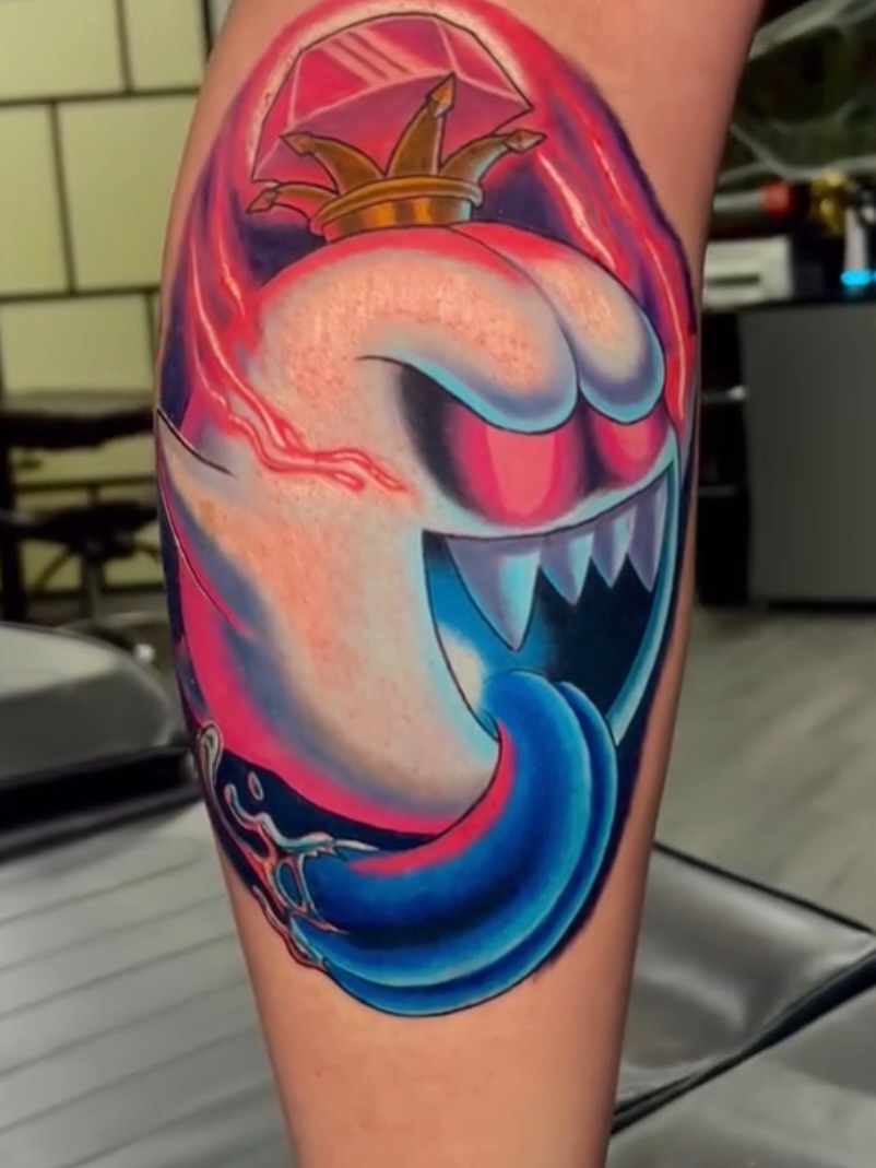 Shark new school tattoo on the forearm by Ben Loredo