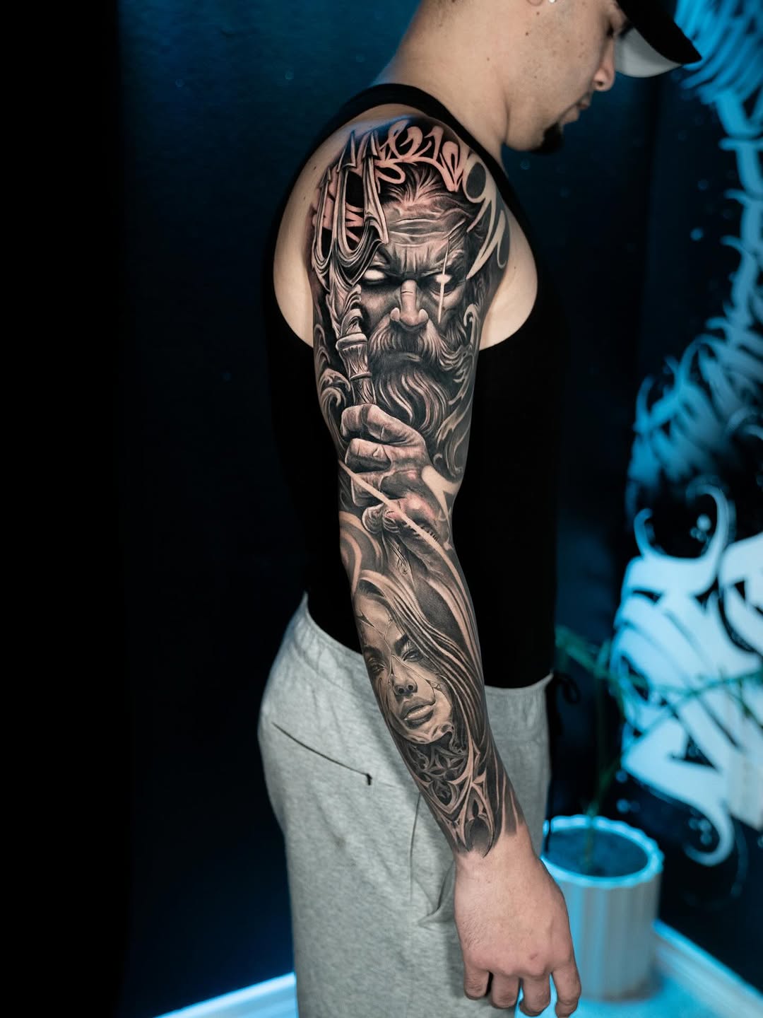 Tattoo by @saekone1 — black_and_grey, realism