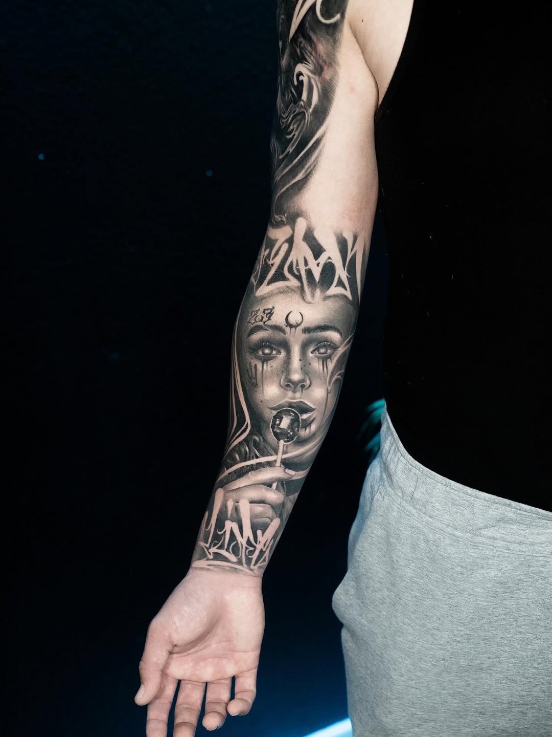 Tattoo by @saekone1 — black_and_grey, realism
