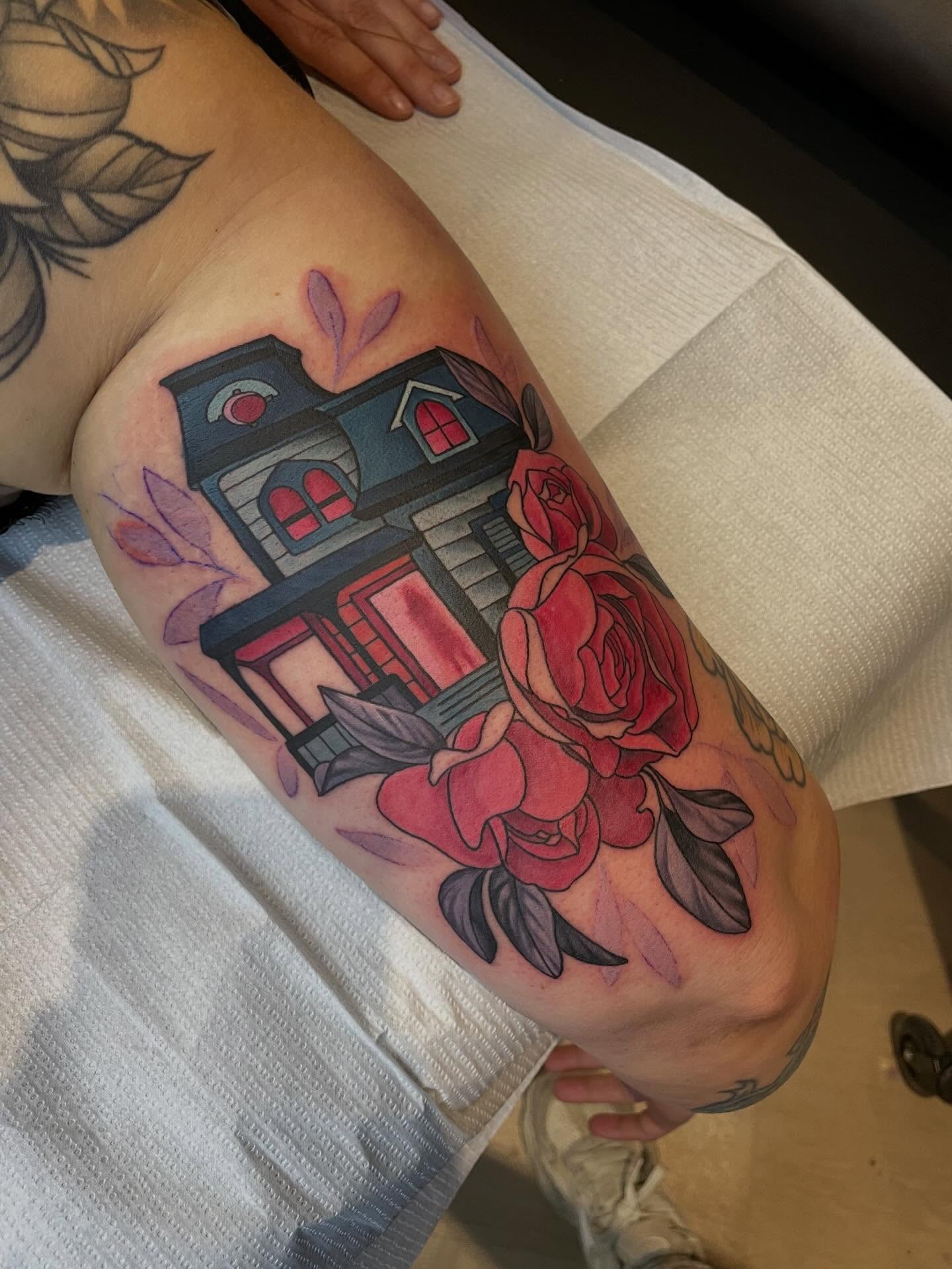 Tattoo by @tattoosbyhayven — american_traditional, watercolor