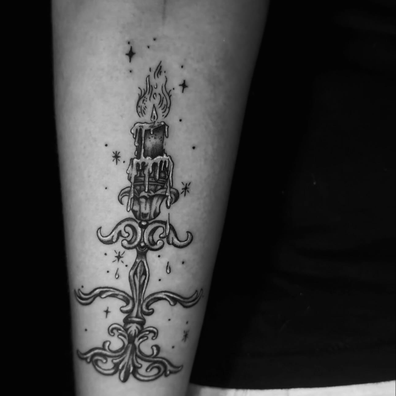 Tattoo by @rxbbbit โ black_and_grey