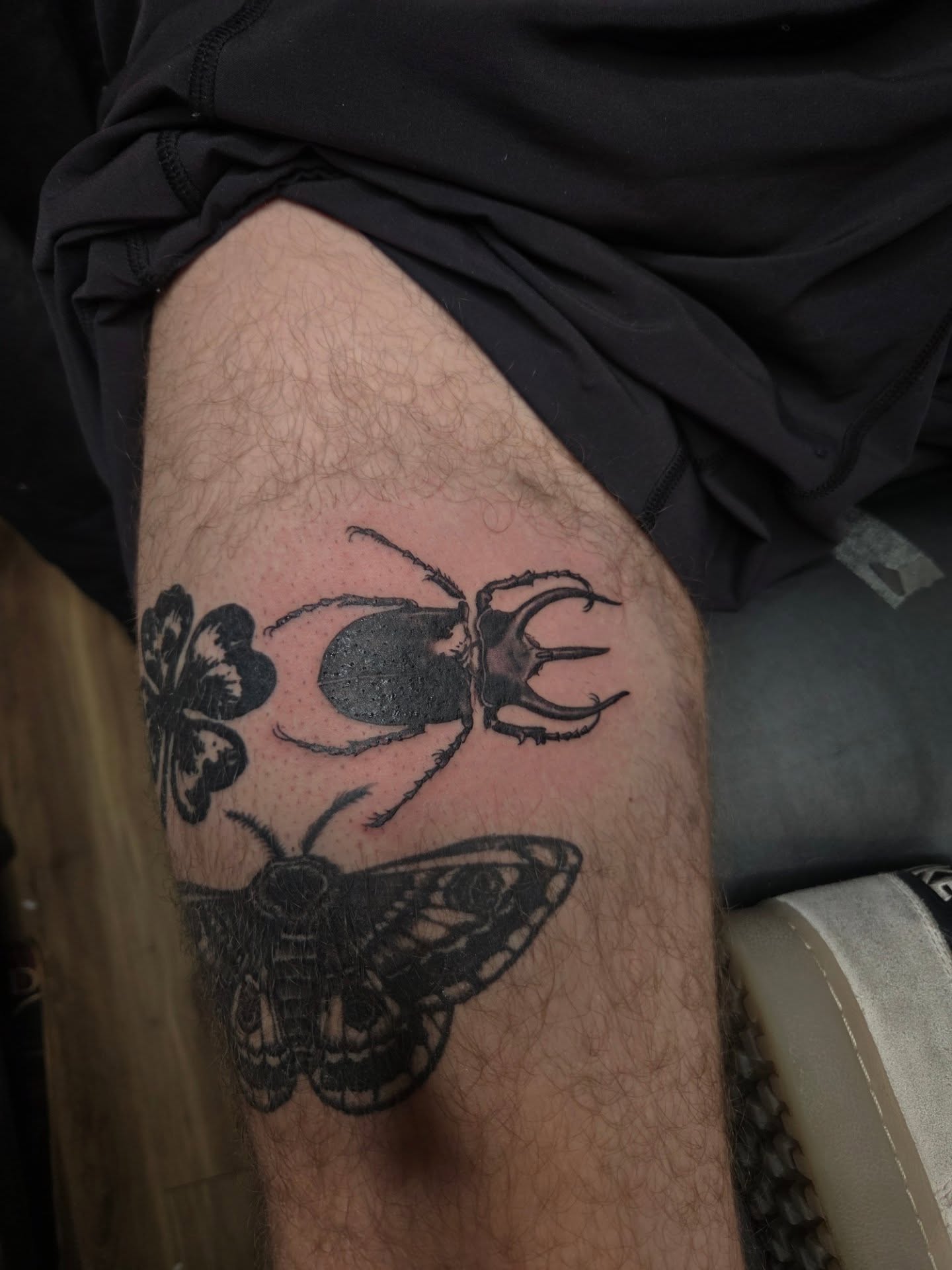 Tattoo by @_thetattgoblin_ — black_and_grey