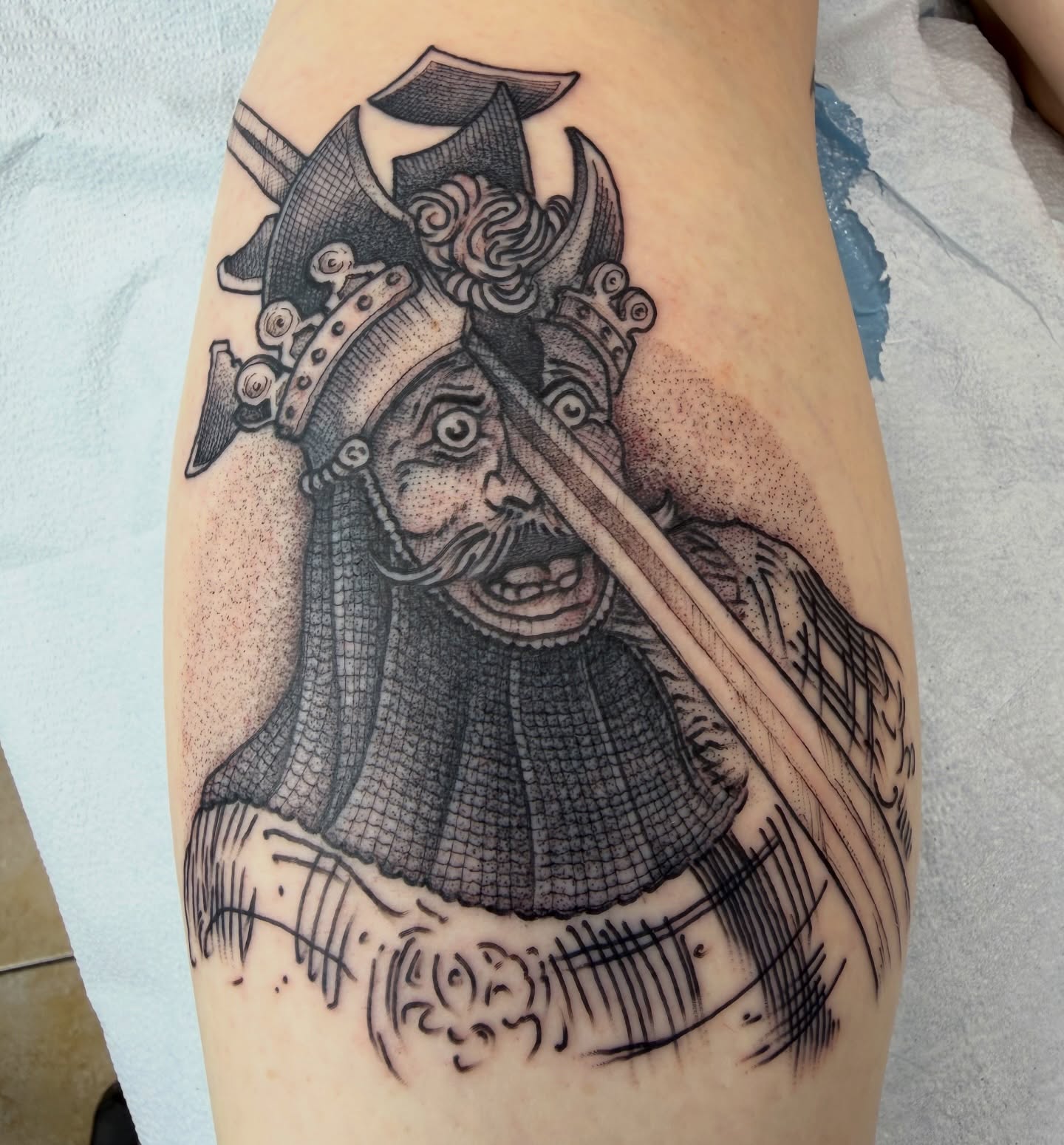 Tattoo by @etzeltattoo — dotwork