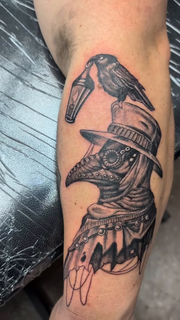 Tattoo by @benceciltattoos — black_and_grey, dark_realism