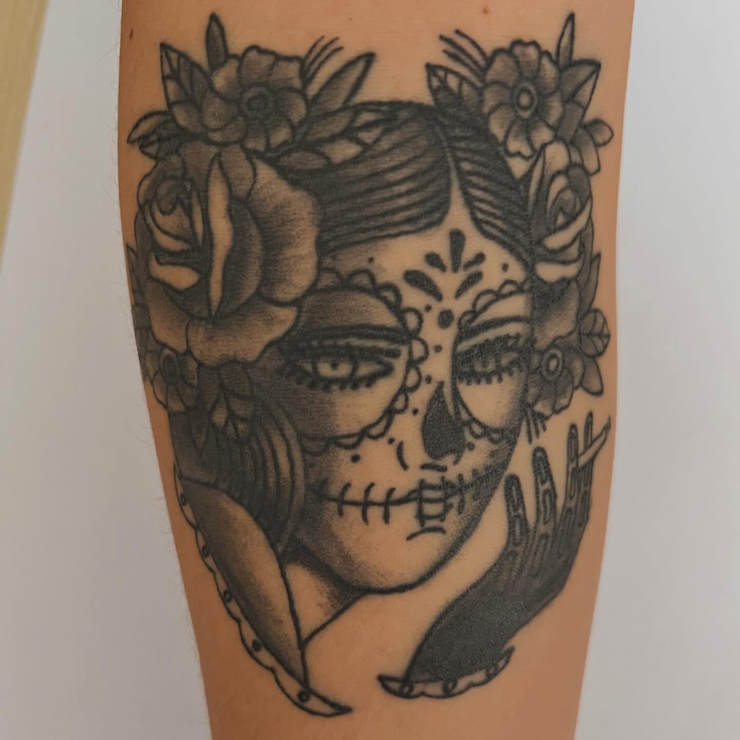 Tattoo by @carlosmoralesink — black_and_grey