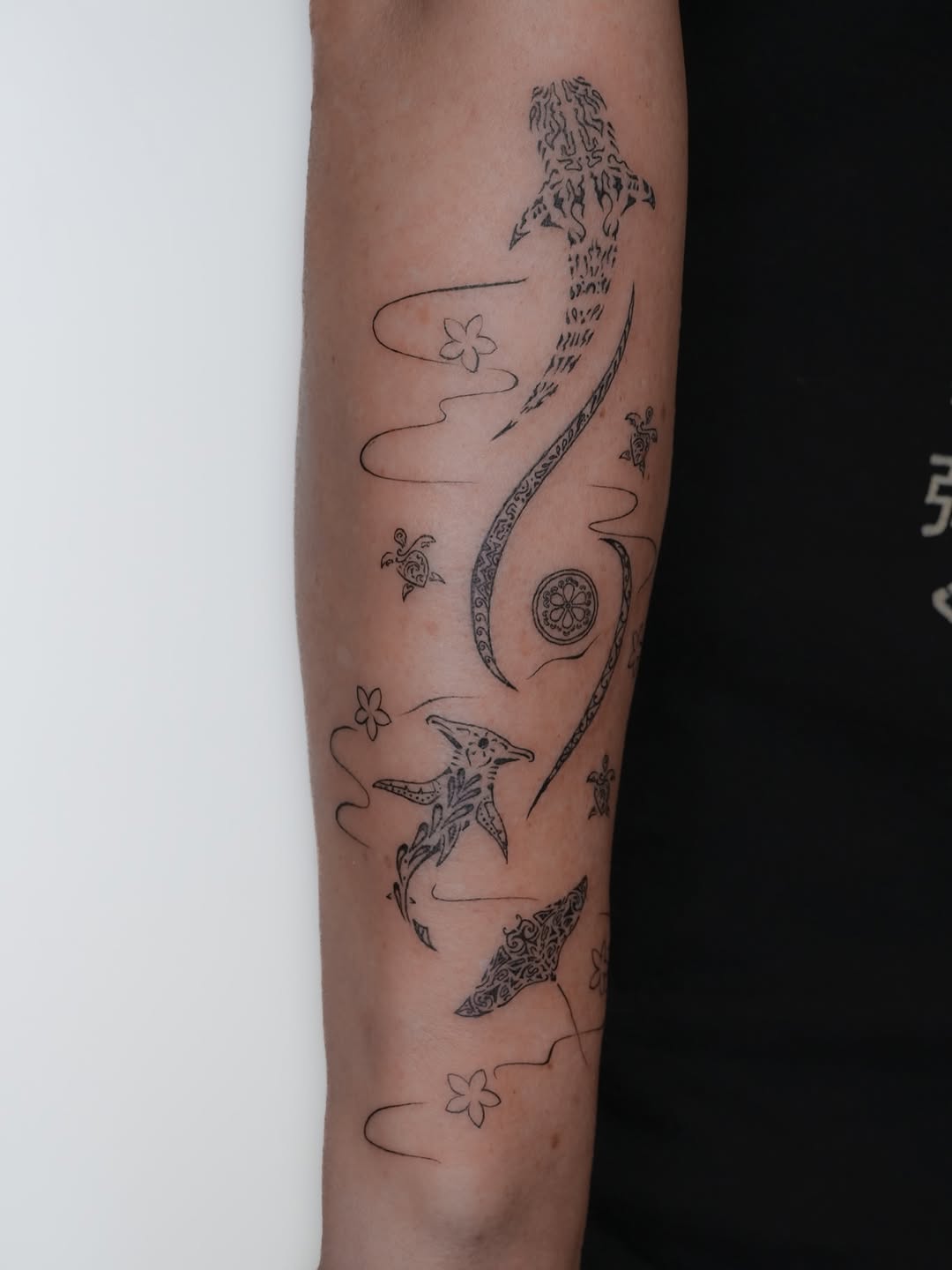 Tattoo by @tattooernyc โ blackwork, dotwork