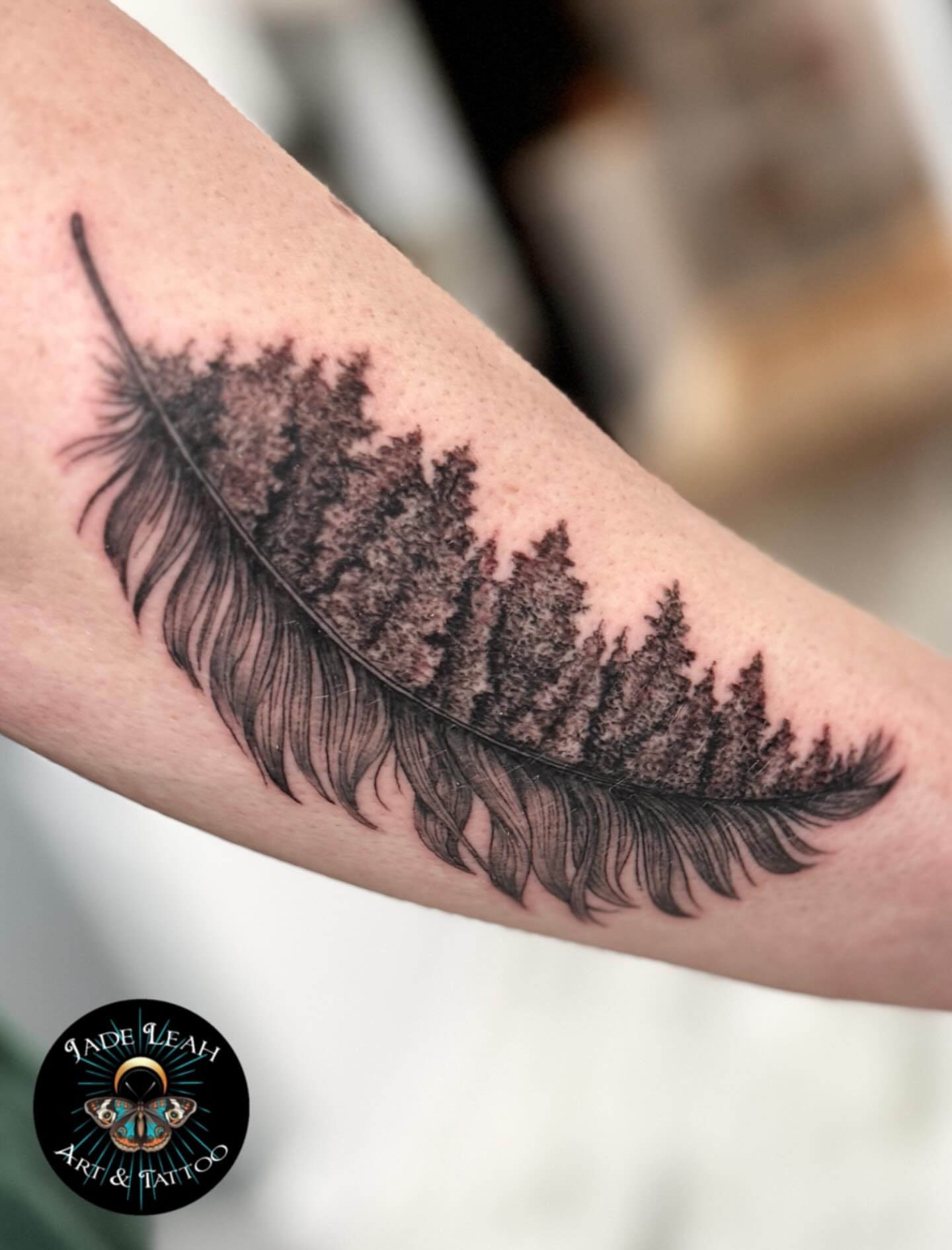 Tattoo by @jadeleah.artandtattoo β black_and_grey
