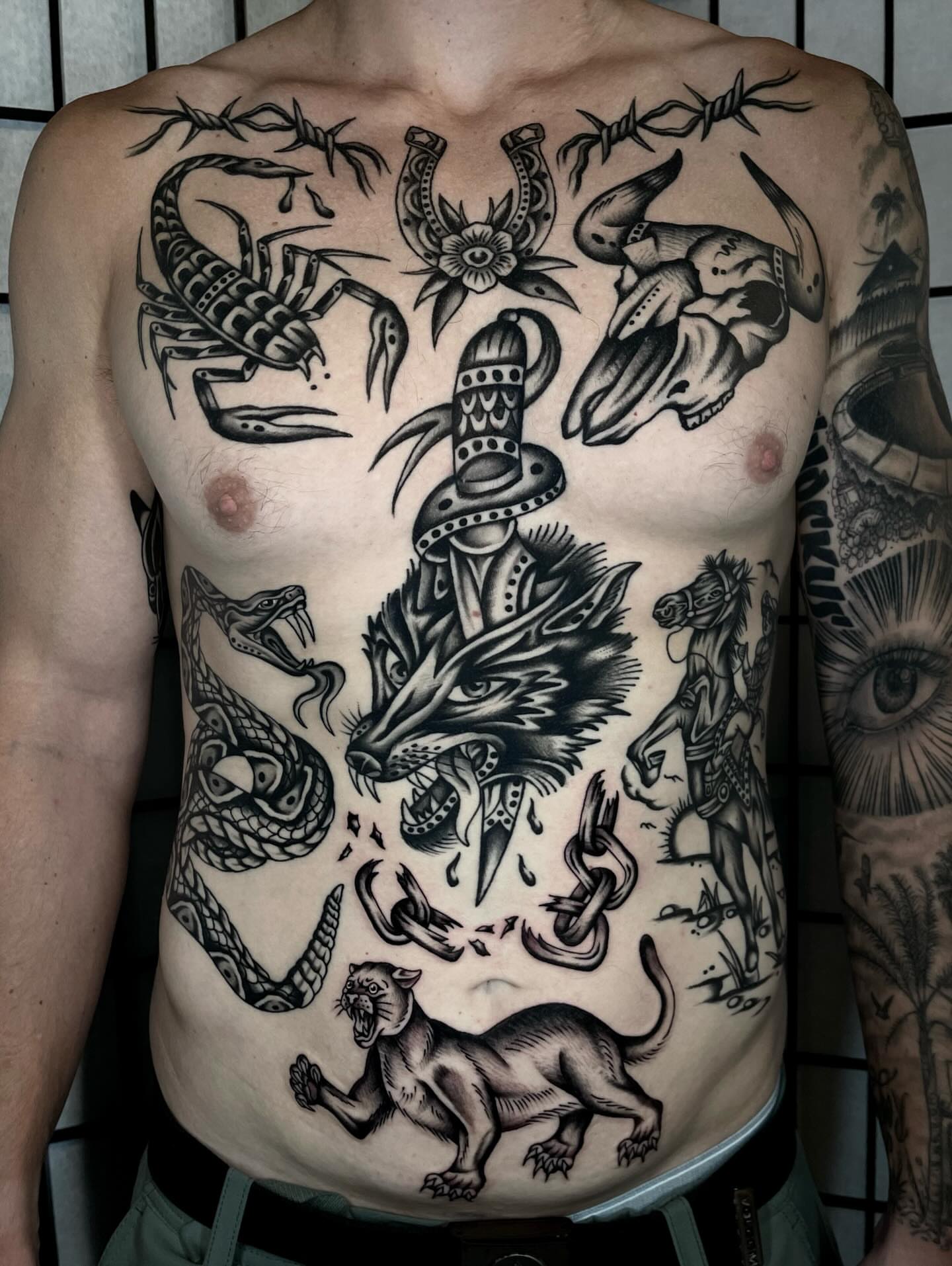 Tattoo by @caseyxsullivan — black_and_grey, american_traditional
