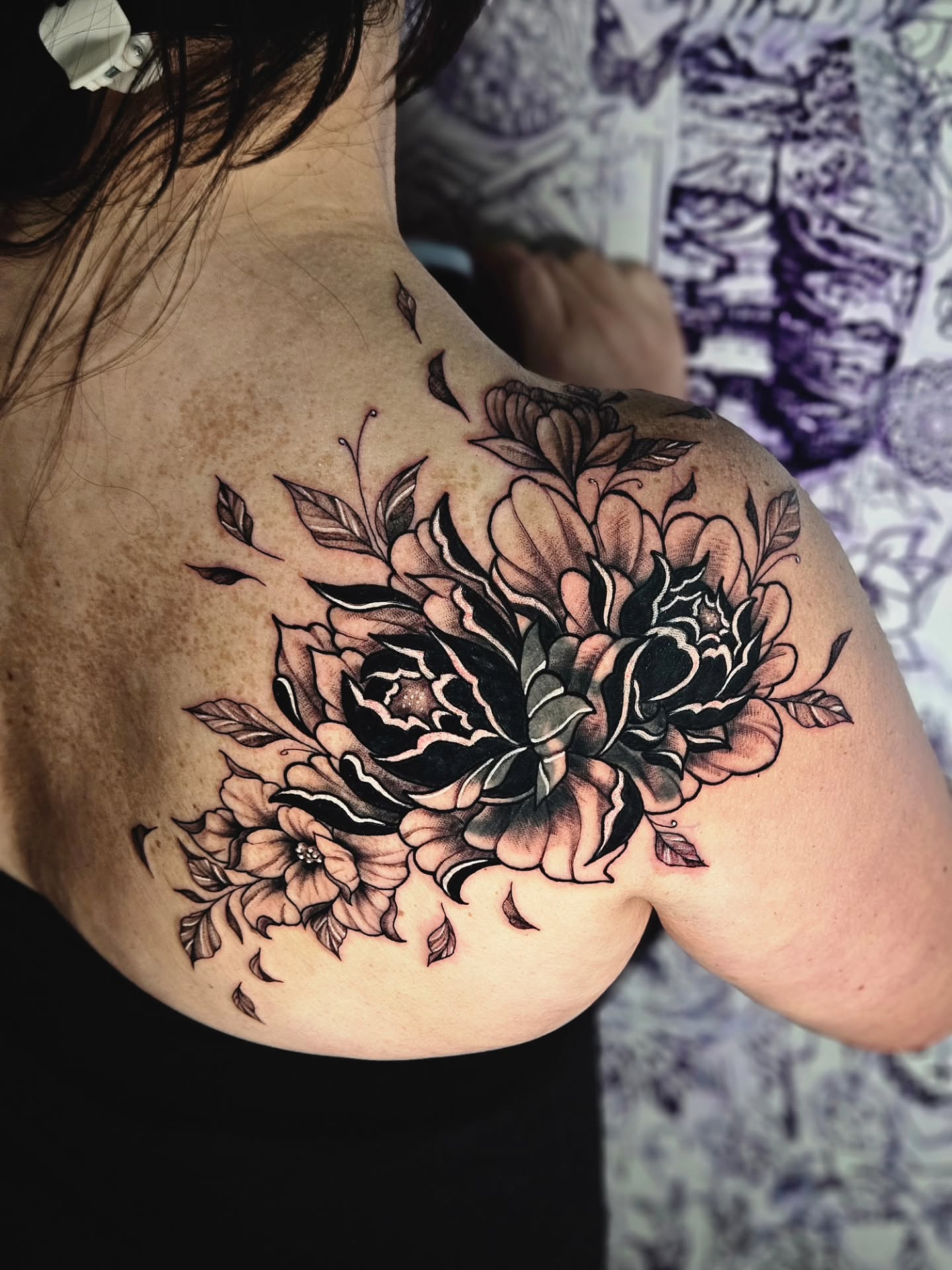 Tattoo by @chicom4l — black_and_grey