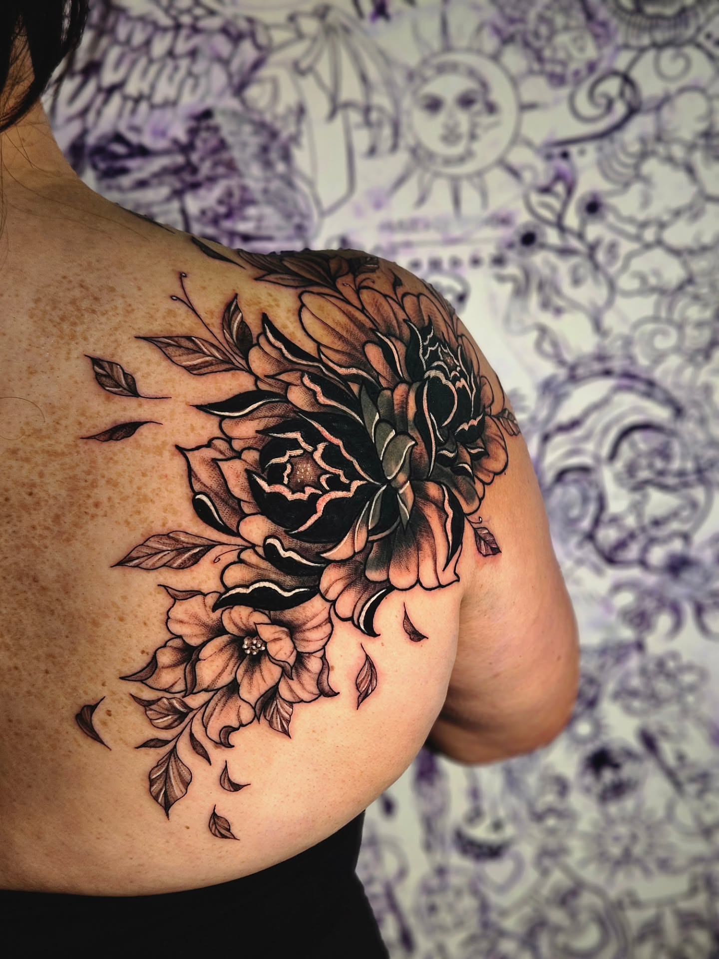 Tattoo by @chicom4l — black_and_grey