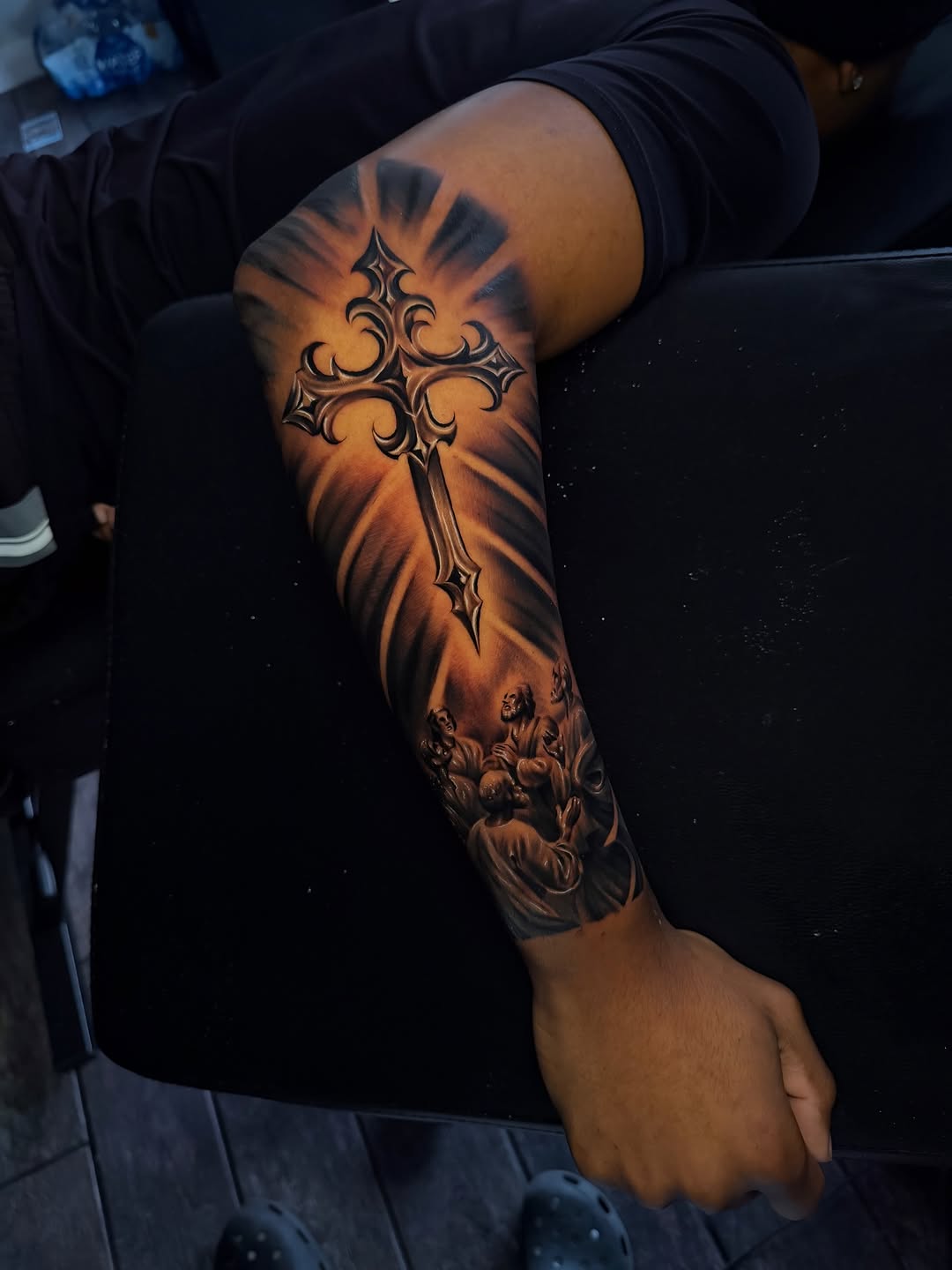 Tattoo by @thesantanaink — realism, black_and_grey
