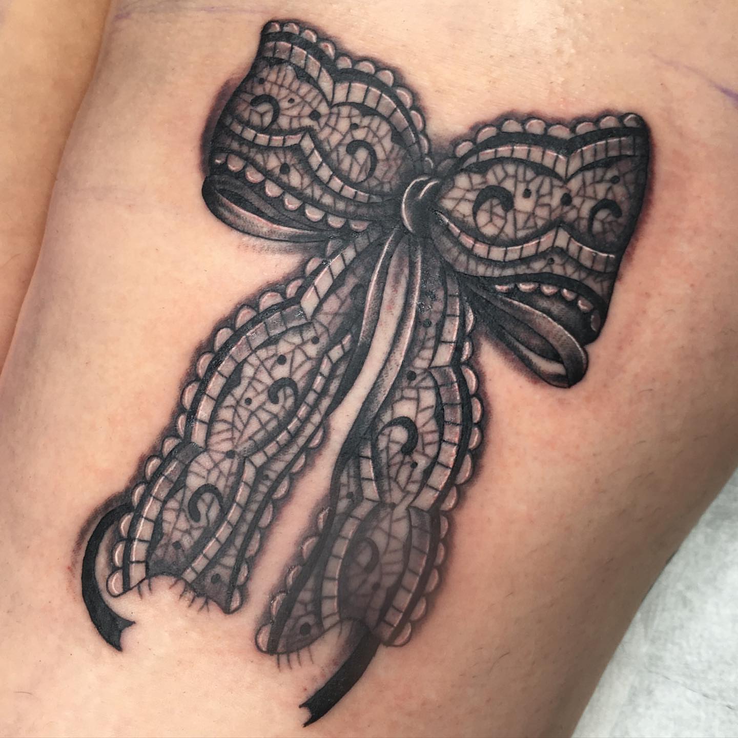 Tattoo by @marcpellantattoo — black_and_grey