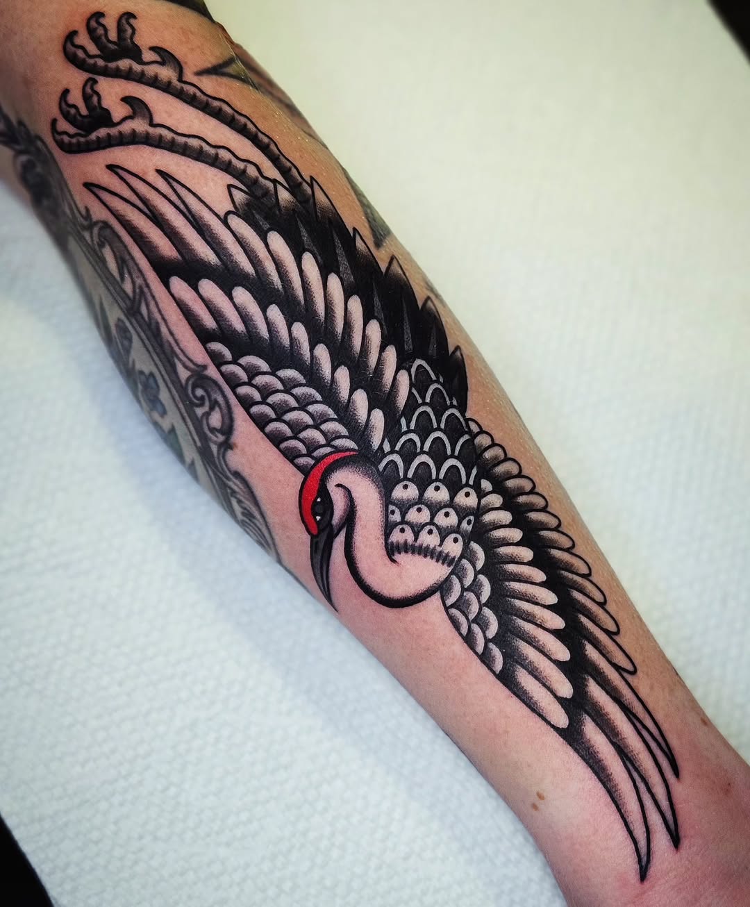 Tattoo by @mikegrasketattooart — japanese_irezumi, american_traditional