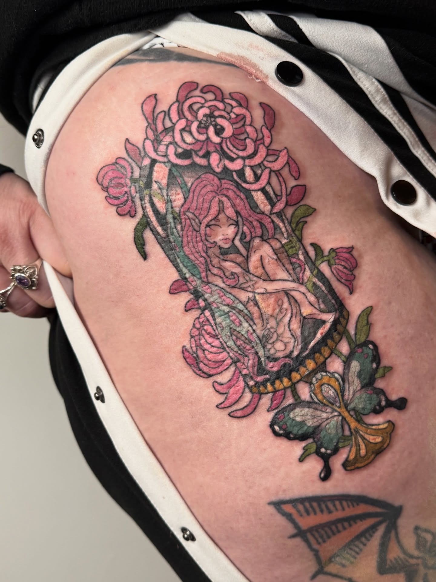 Tattoo by @scaledxwingstattoo โ american_traditional, dotwork