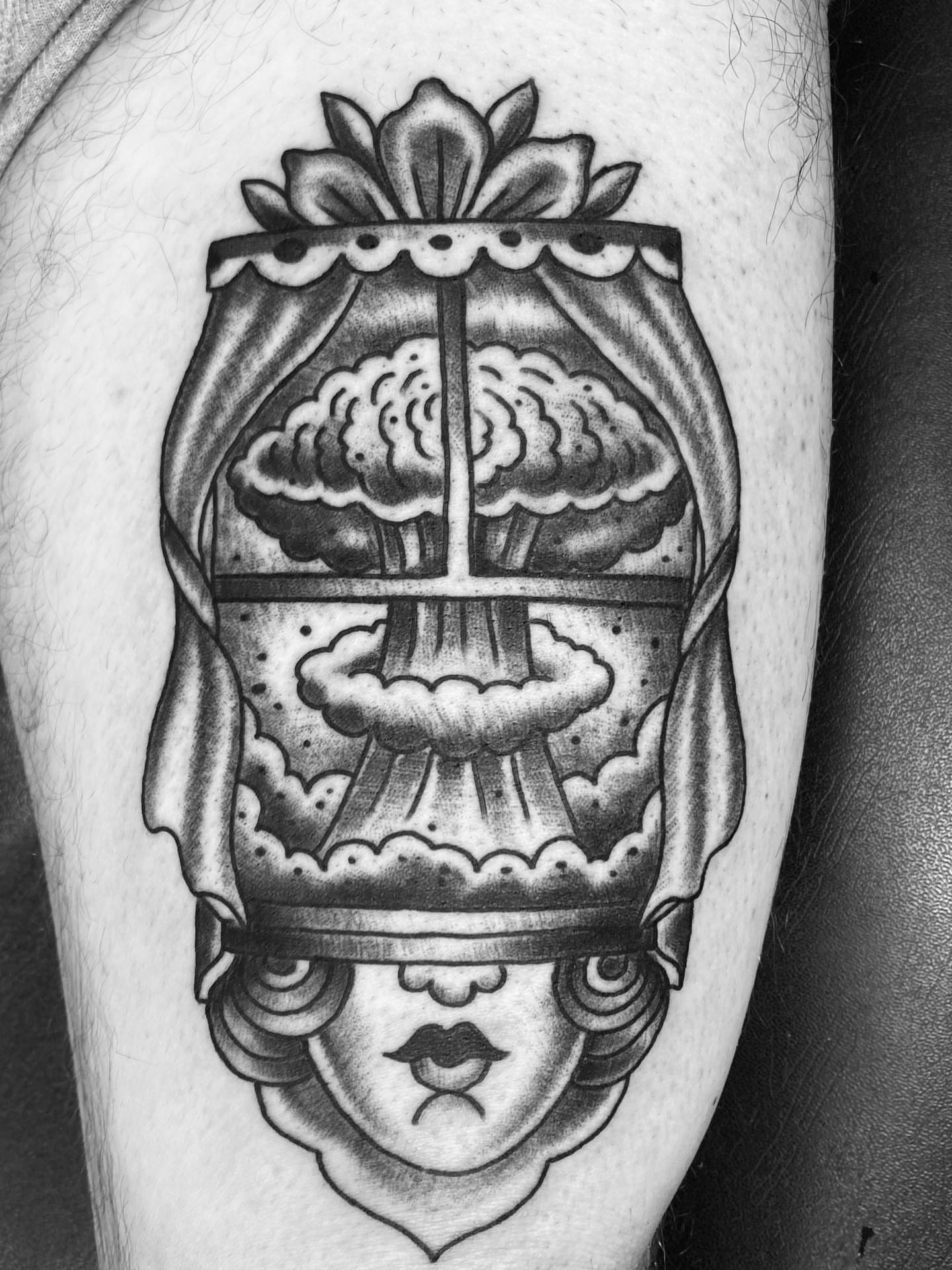 Tattoo by @jessewortheytattoo — american_traditional, black_and_grey