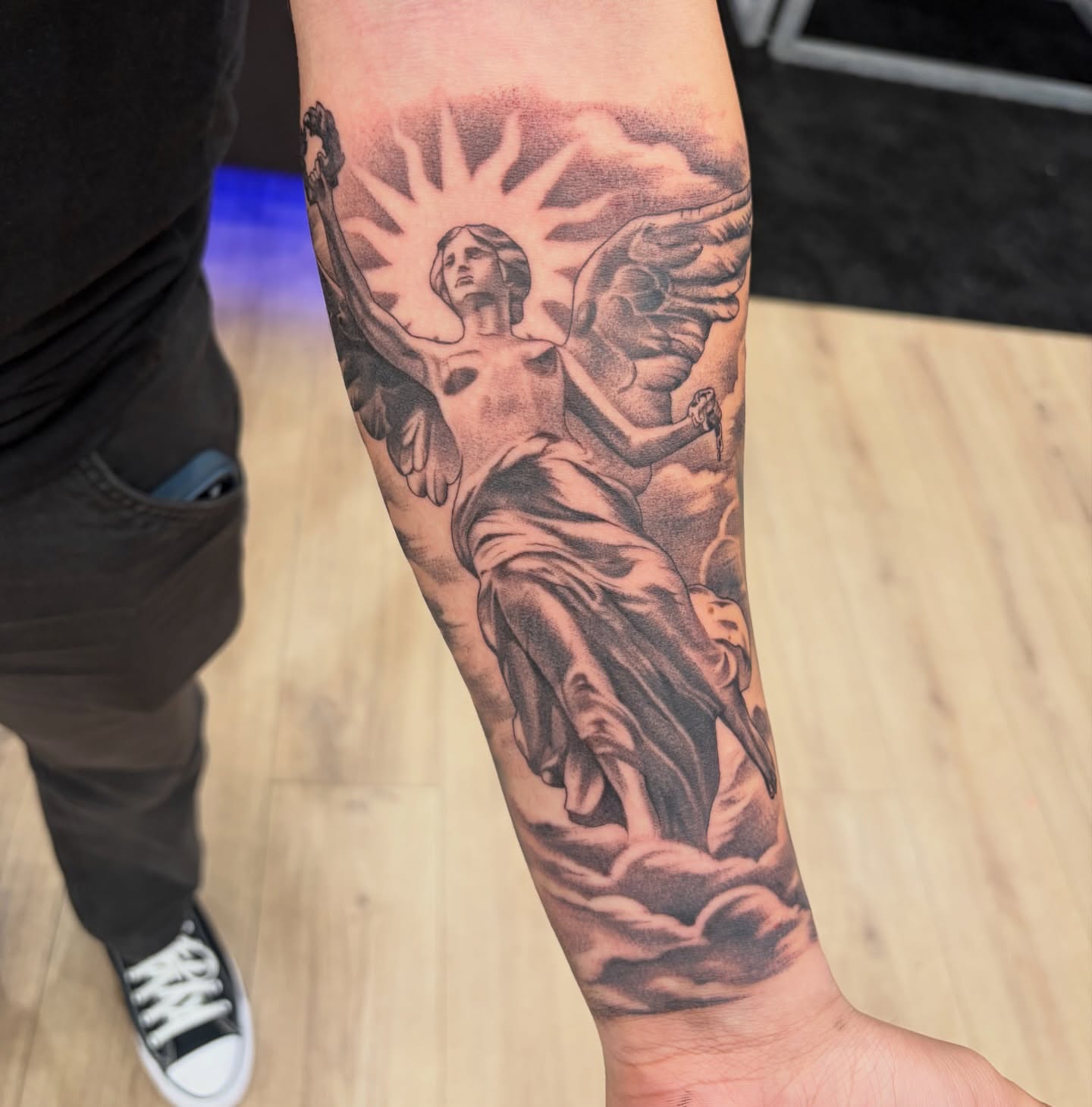 Tattoo by @lvp_arte — black_and_grey