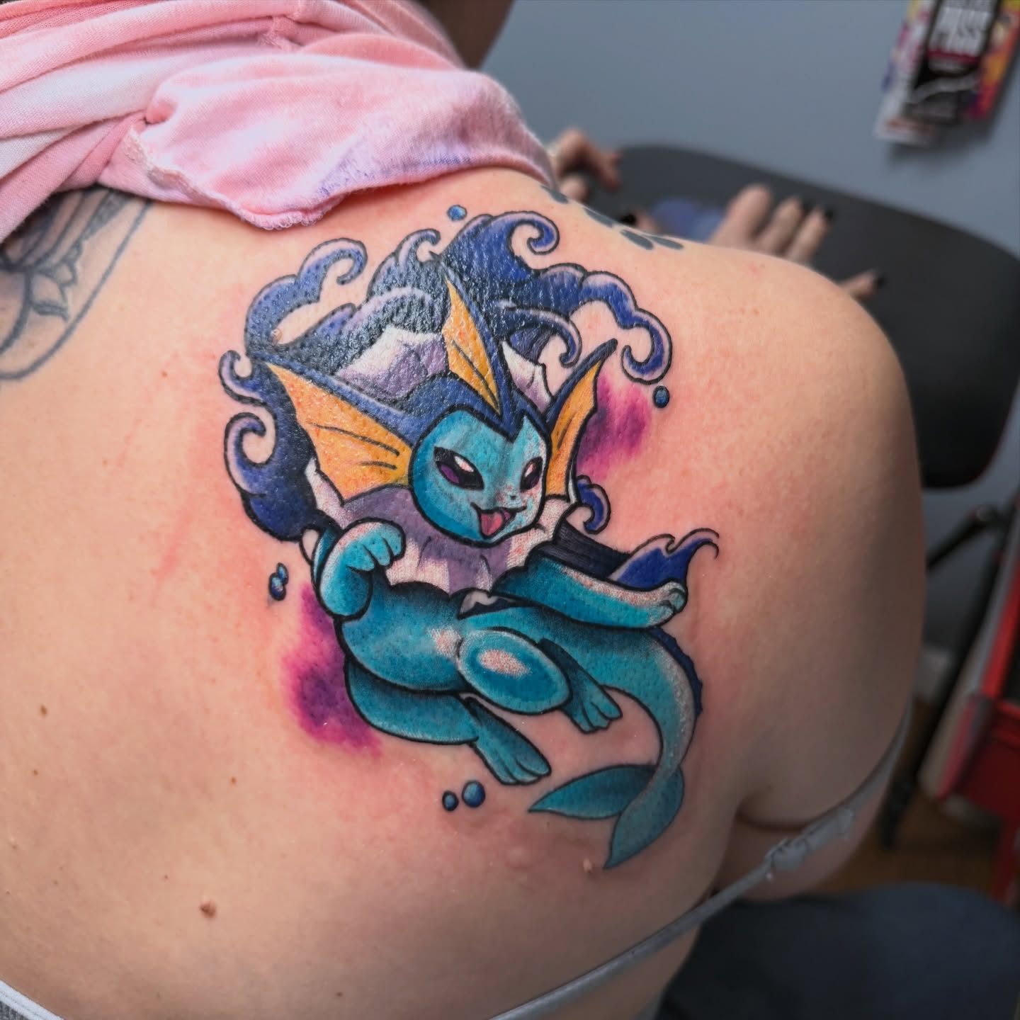 Tattoo by @jinxedtattoos — new_school, anime