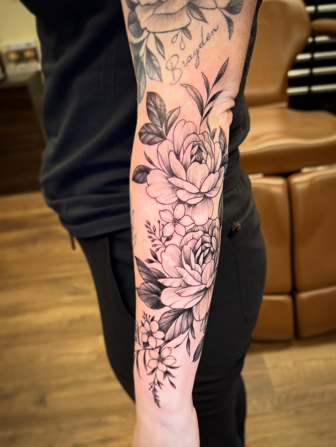 Tattoo by @sterling_tattoos — fine_line, black_and_grey
