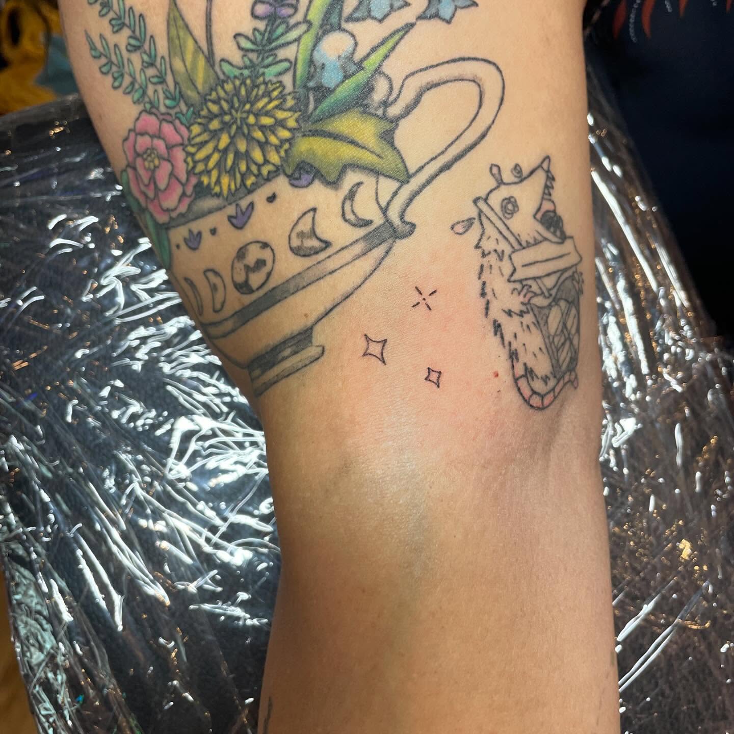 Tattoo by @pajama.hat_tats — dotwork, new_school