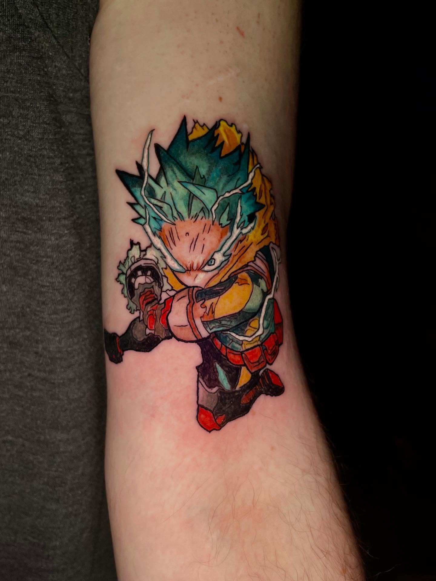 Anime character anime tattoo on the forearm by ๐ท๐ซKevan๐๐ท